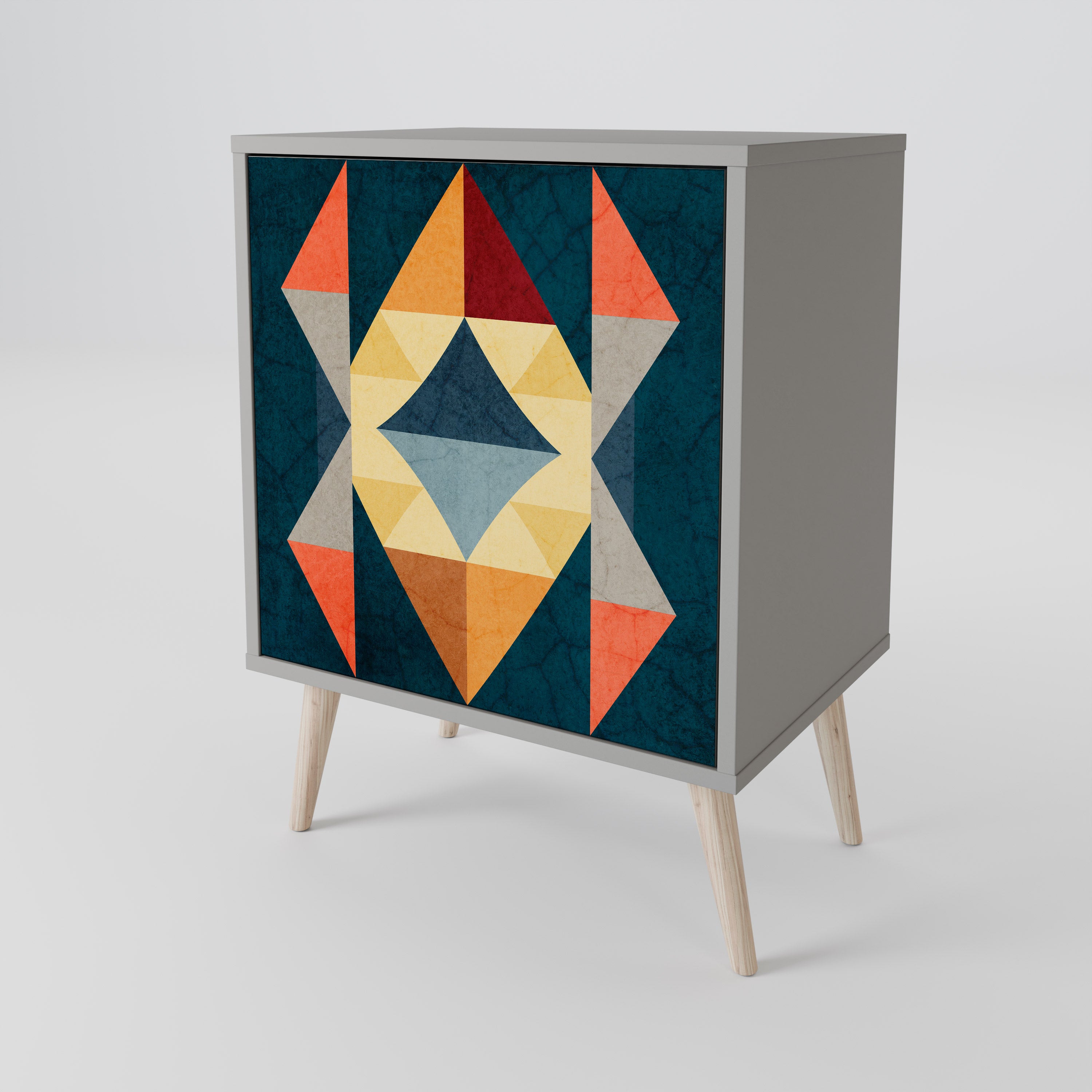 CRACKED ILLUSION 1-Door Sideboard