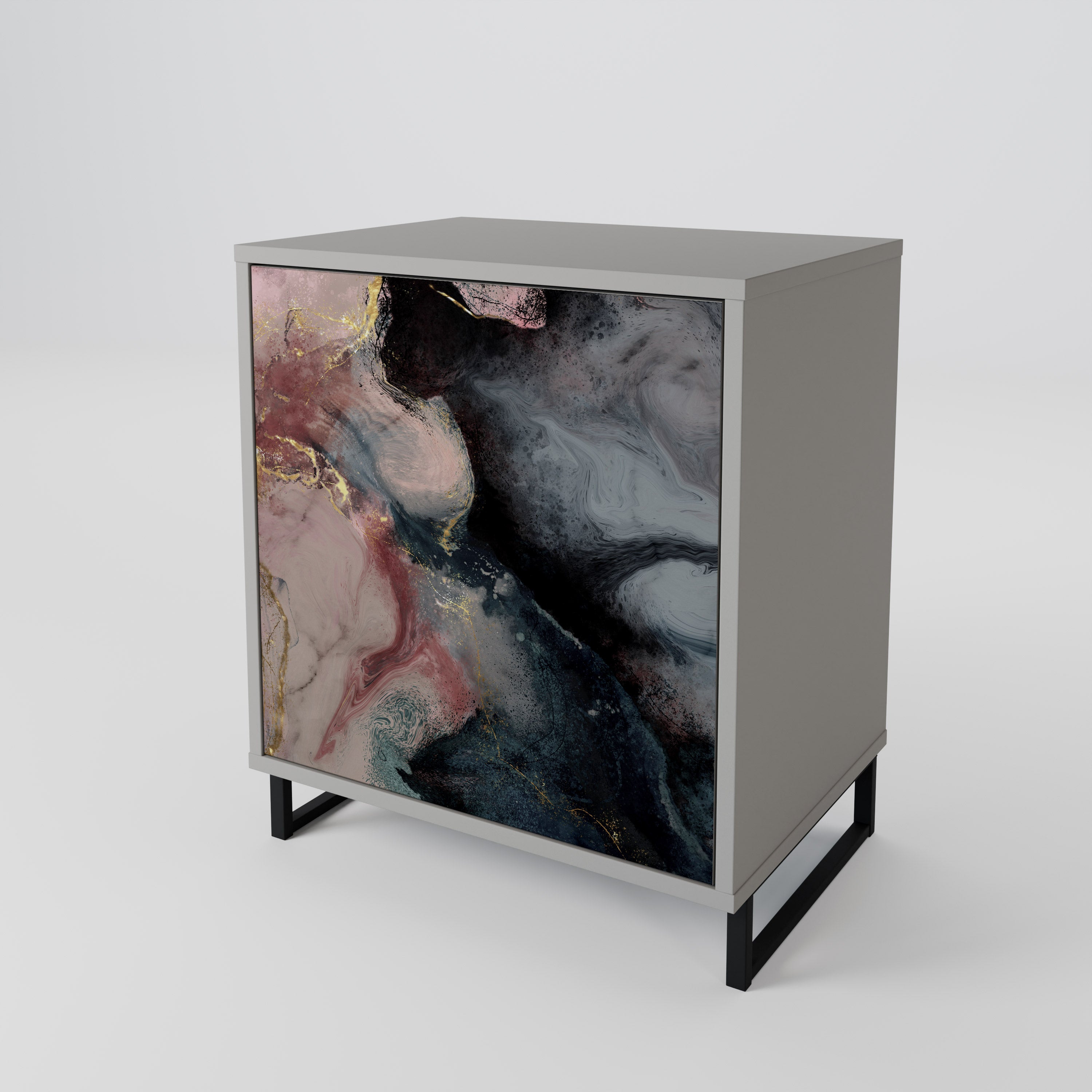 GILDED SWIRLS 1-Door Sideboard