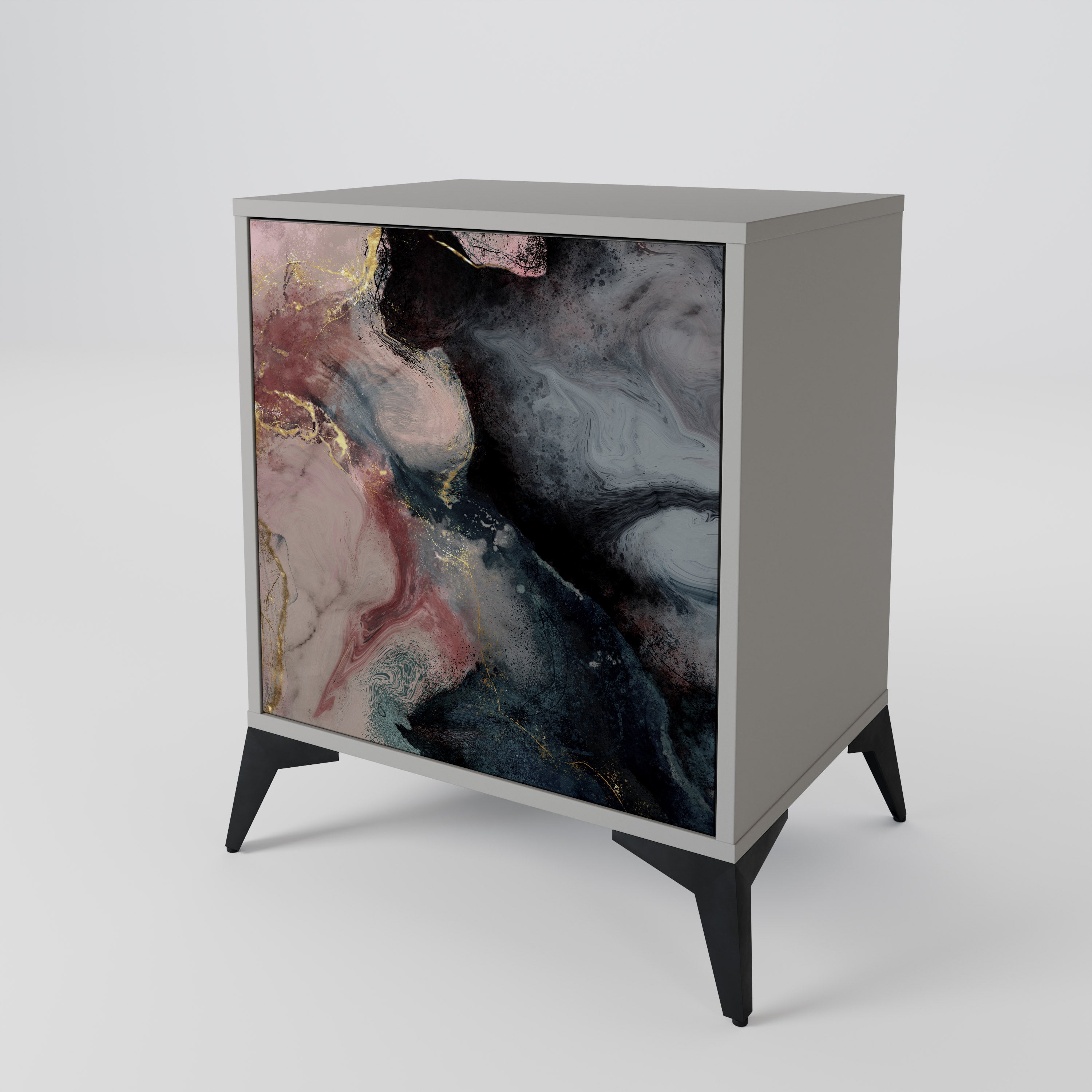 GILDED SWIRLS 1-Door Sideboard