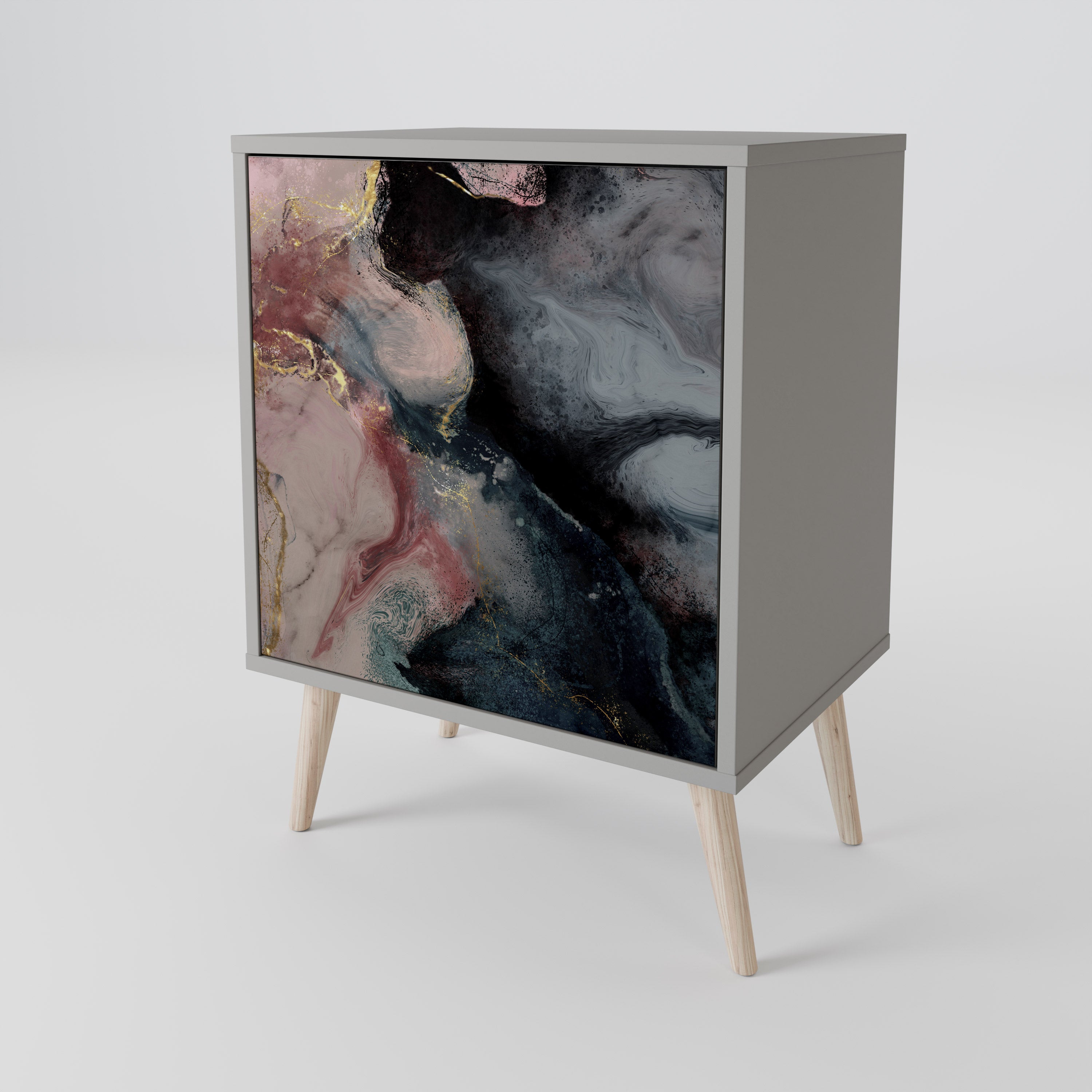 GILDED SWIRLS 1-Door Sideboard