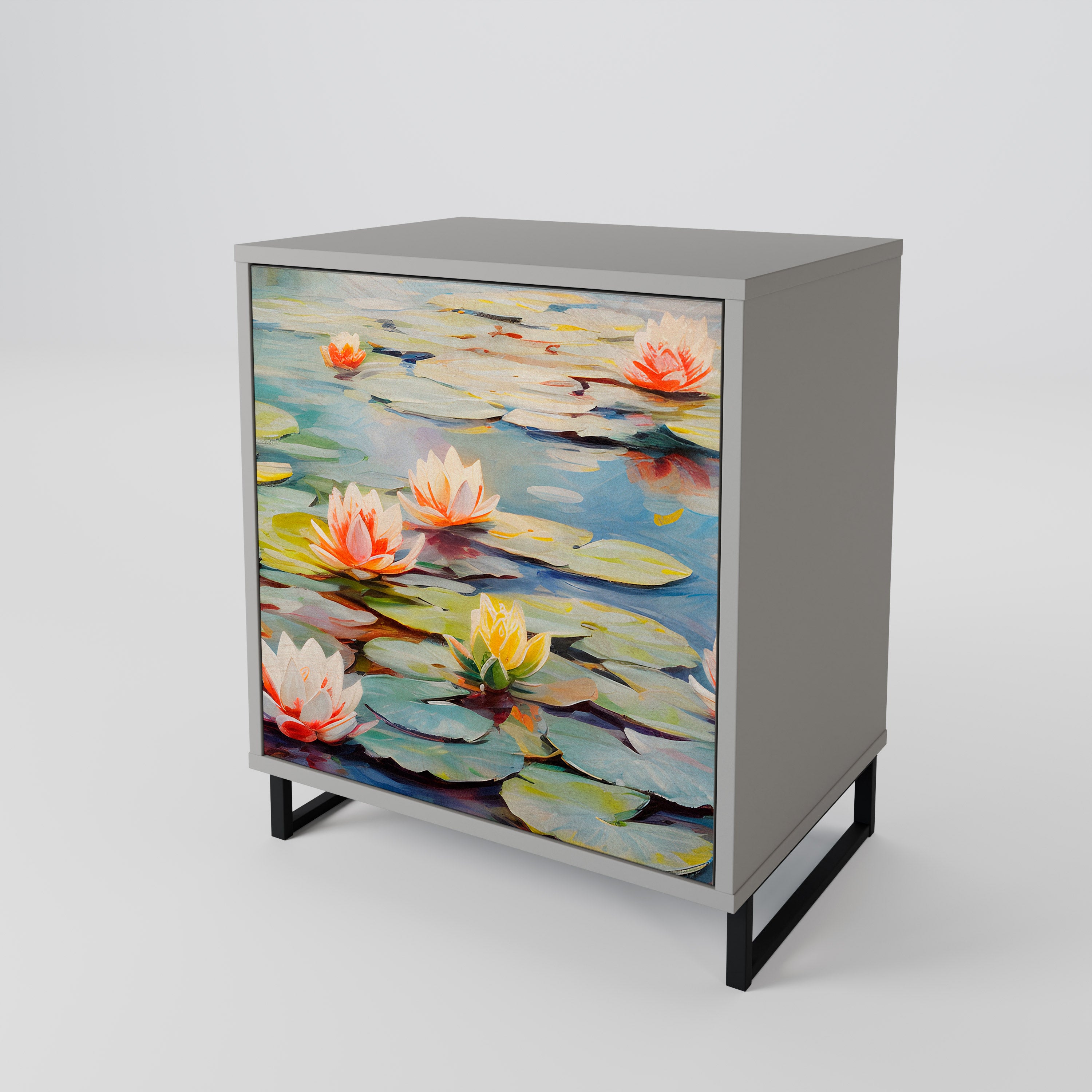 BLOOMING WATERS 1-Door Sideboard
