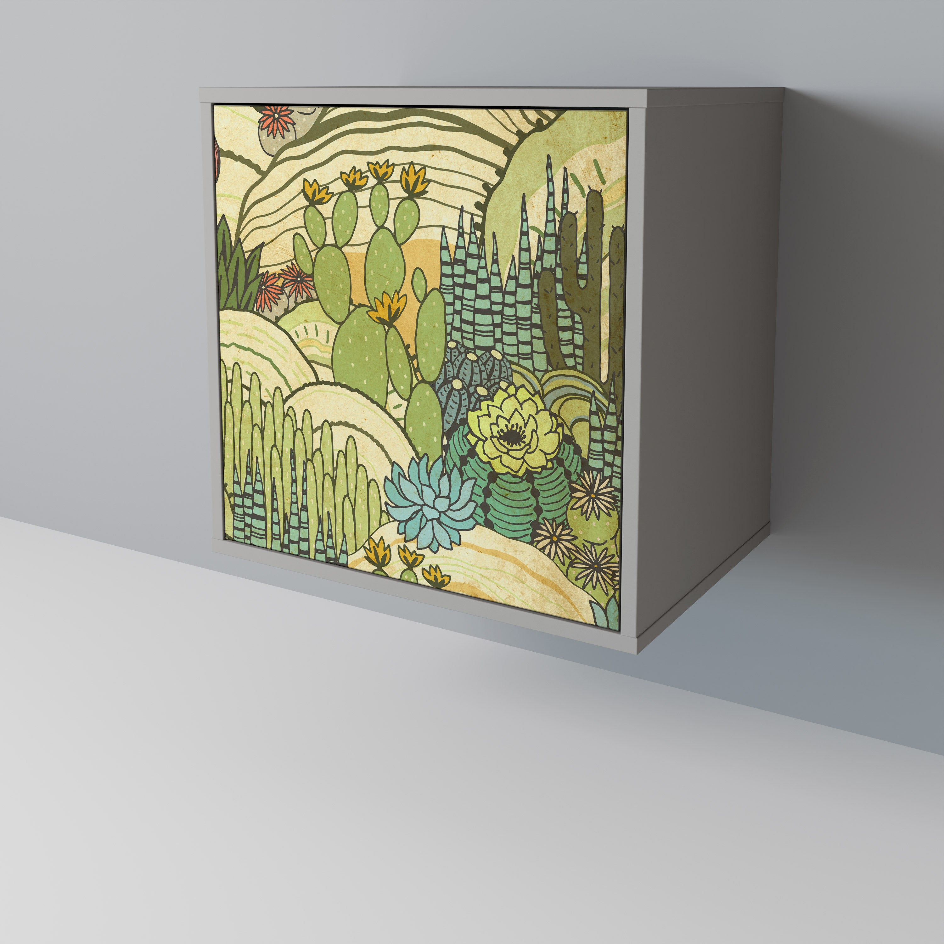 SUCCULENTS KALEIDOSCOPE 1-Door Sideboard