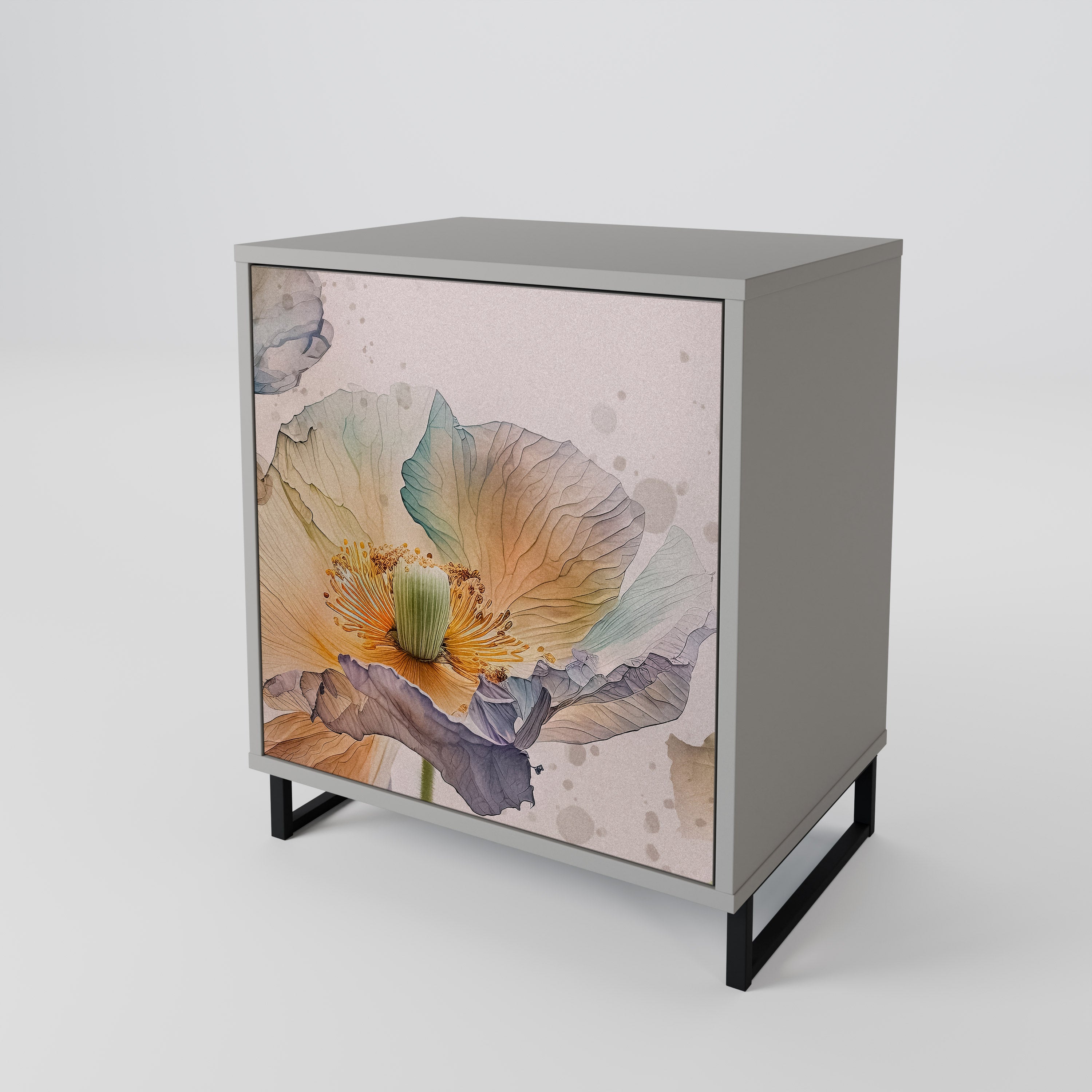 SOFTEN POPPY 1-Door Sideboard