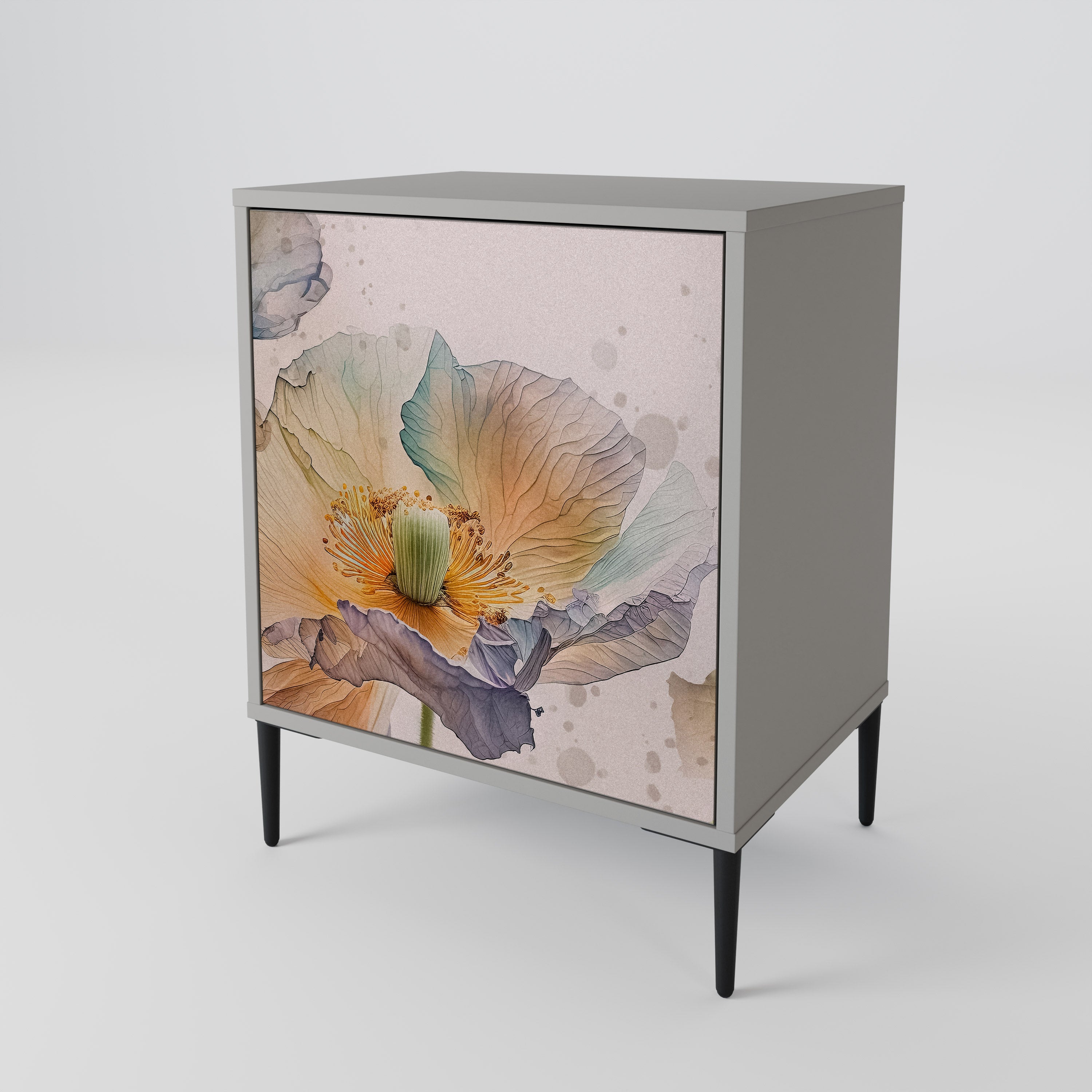 SOFTEN POPPY 1-Door Sideboard