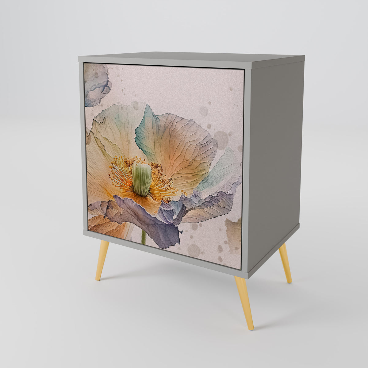 SOFTEN POPPY 1-Door Sideboard
