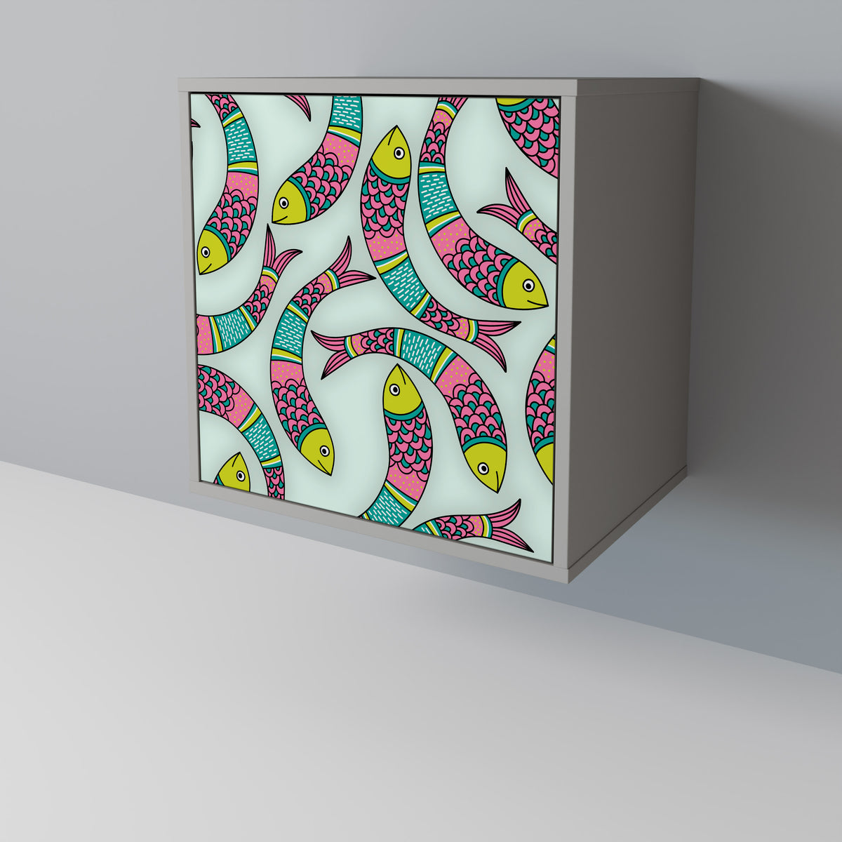 INDIAN FISH 1-Door Sideboard