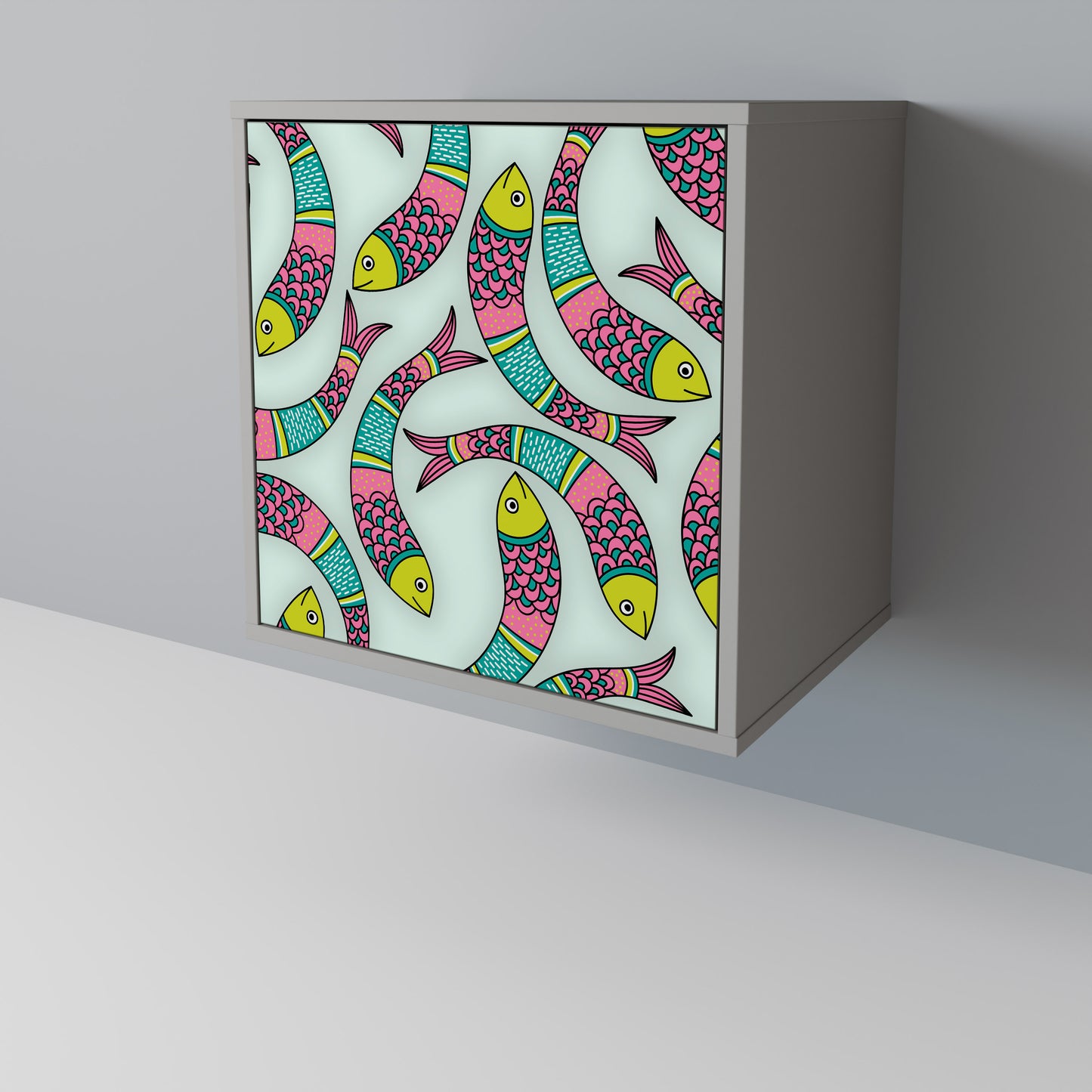 INDIAN FISH 1-Door Sideboard