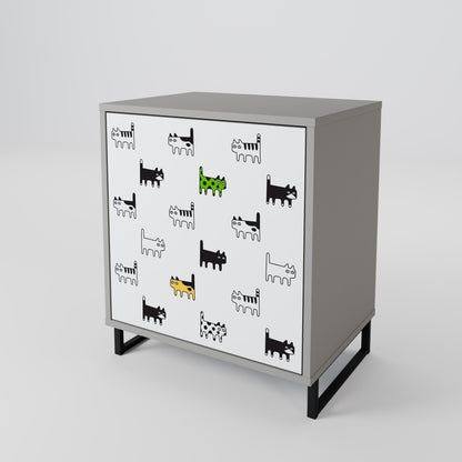 CATS COMPILATION 1-Door Sideboard