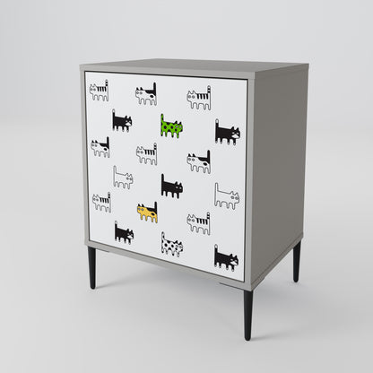 CATS COMPILATION 1-Door Sideboard