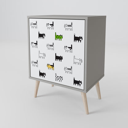 CATS COMPILATION 1-Door Sideboard