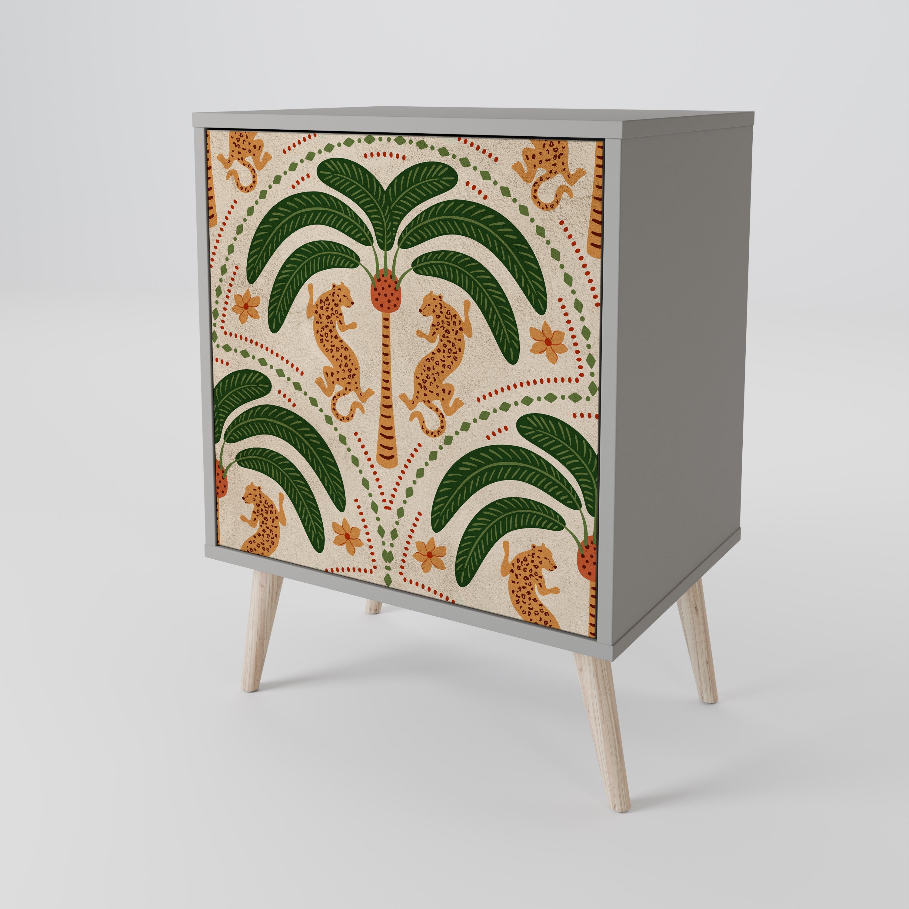 DANCING PREDATORS 1-Door Sideboard