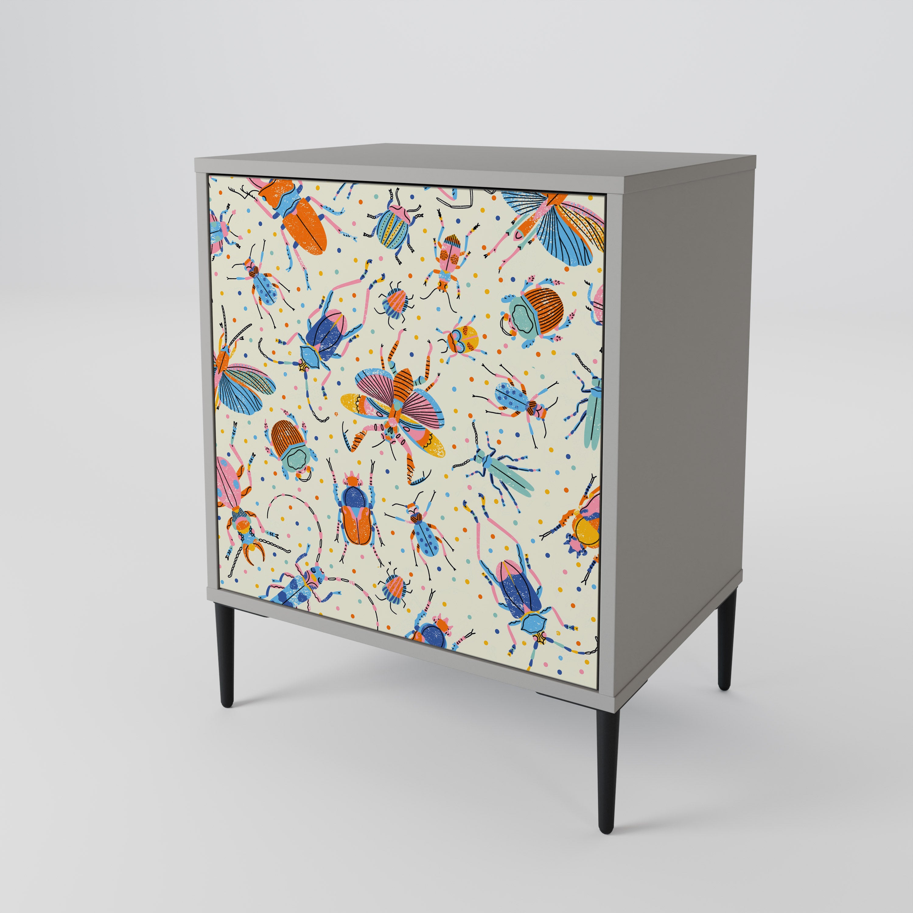 COLORFUL INSECTS 1-Door Sideboard