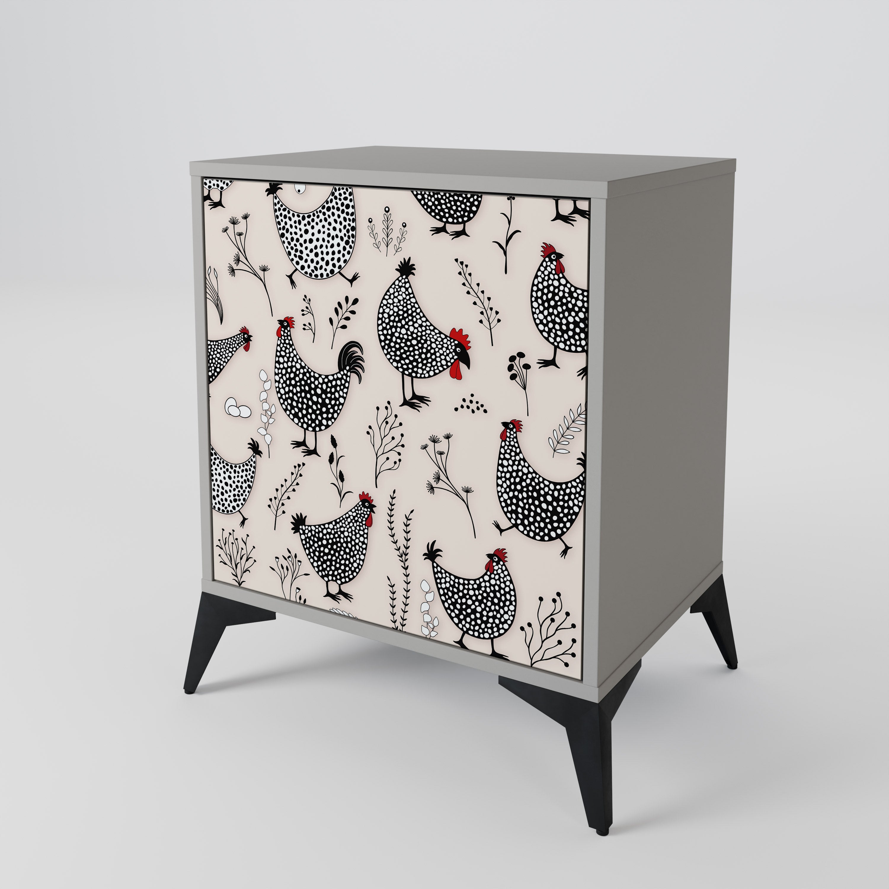 HAPPY HENS 1-Door Sideboard