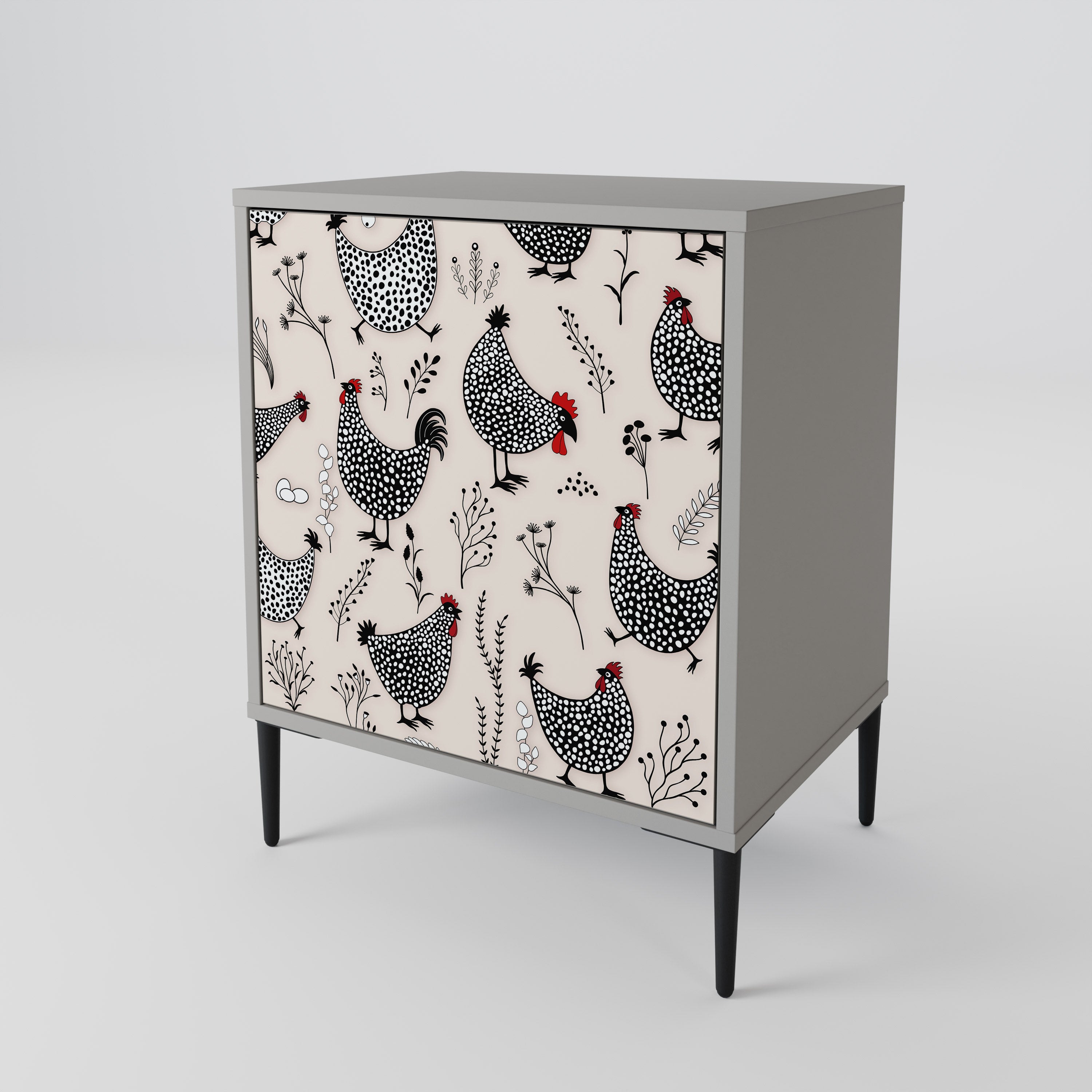 HAPPY HENS 1-Door Sideboard