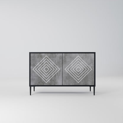 POLYGONAL ARTISTRY 2-Door Sideboard