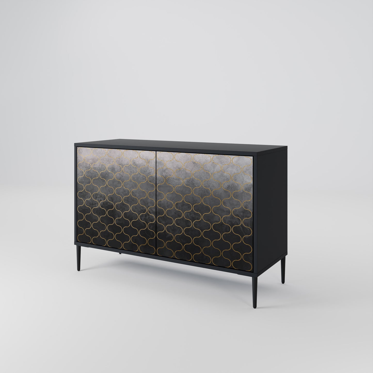 TESSELATED GRAYISH 2-Door Sideboard