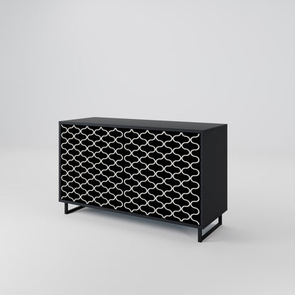 TESSELATED BLACKNESS 2-Door Sideboard