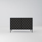 TESSELATED BLACKNESS 2-Door Sideboard