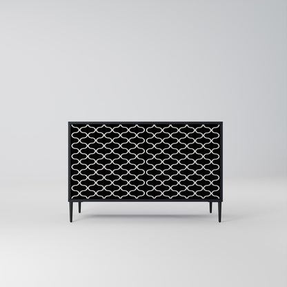 TESSELATED BLACKNESS 2-Door Sideboard