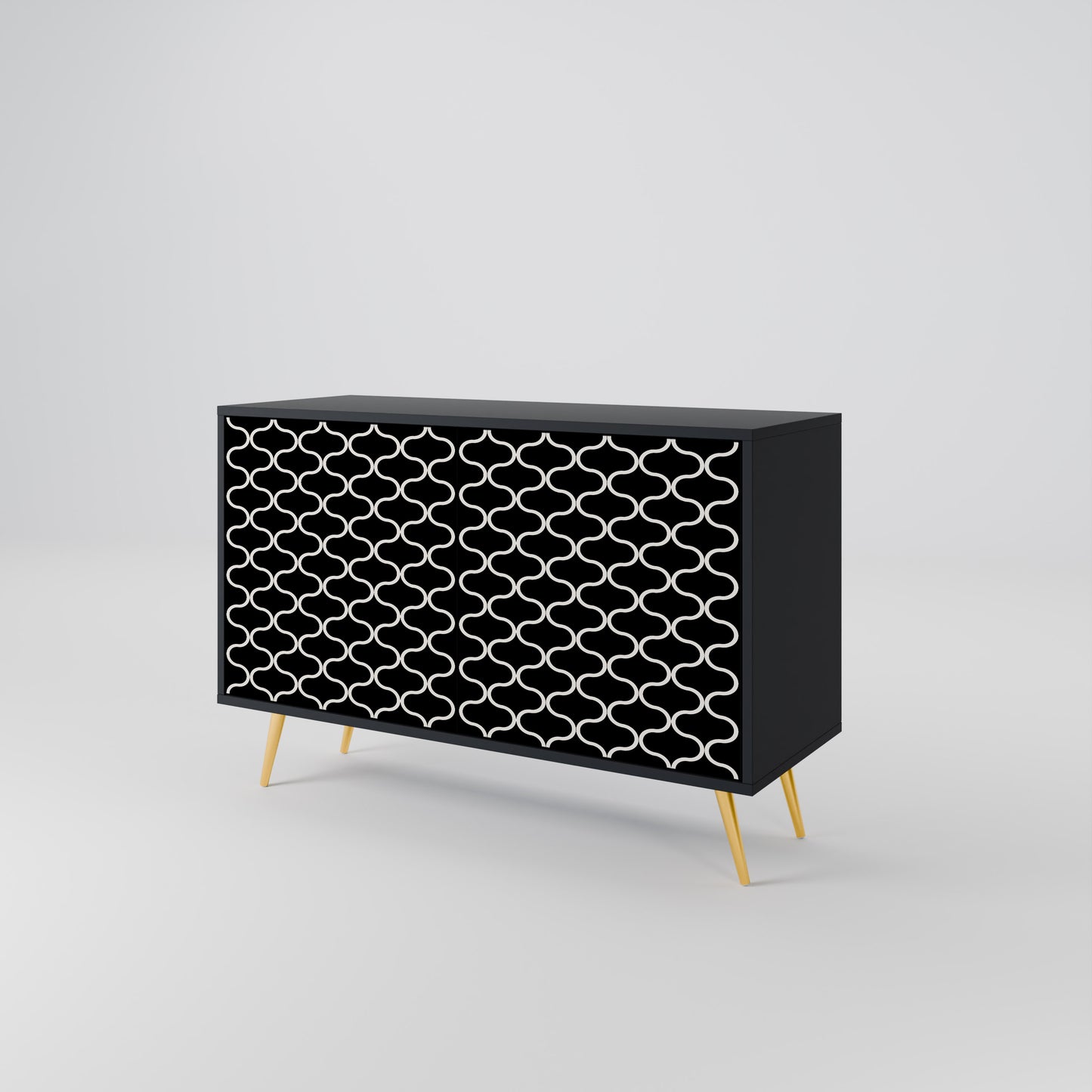 TESSELATED BLACKNESS 2-Door Sideboard