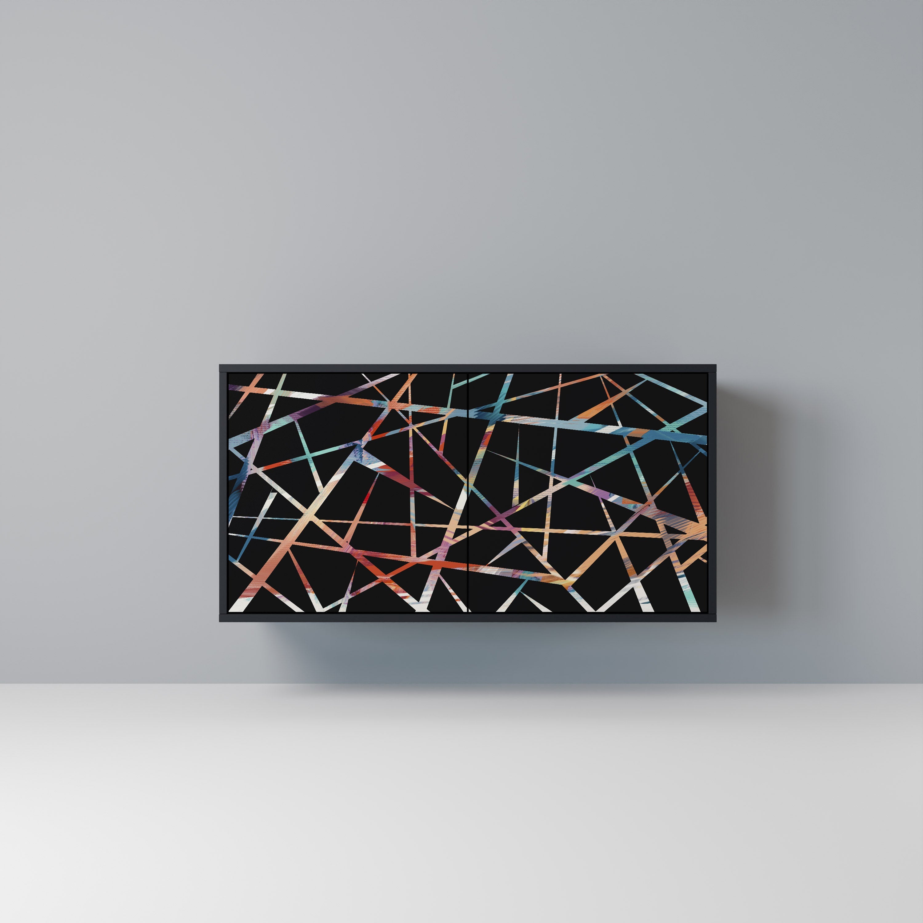 POLYGON VERVE 2-Door Sideboard in Black Finish