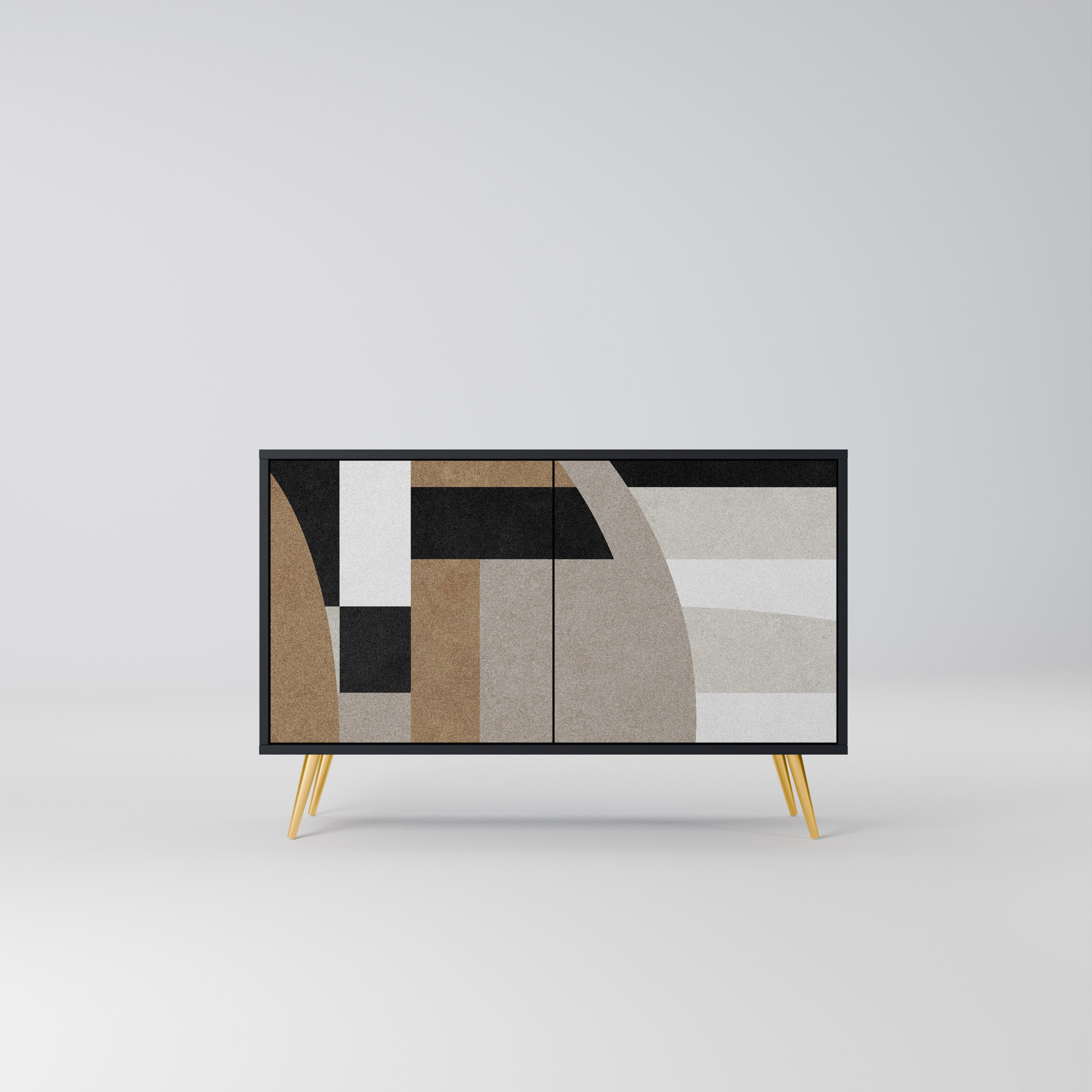 DELICATE MEMENTO 2-Door Sideboard in Black Finish