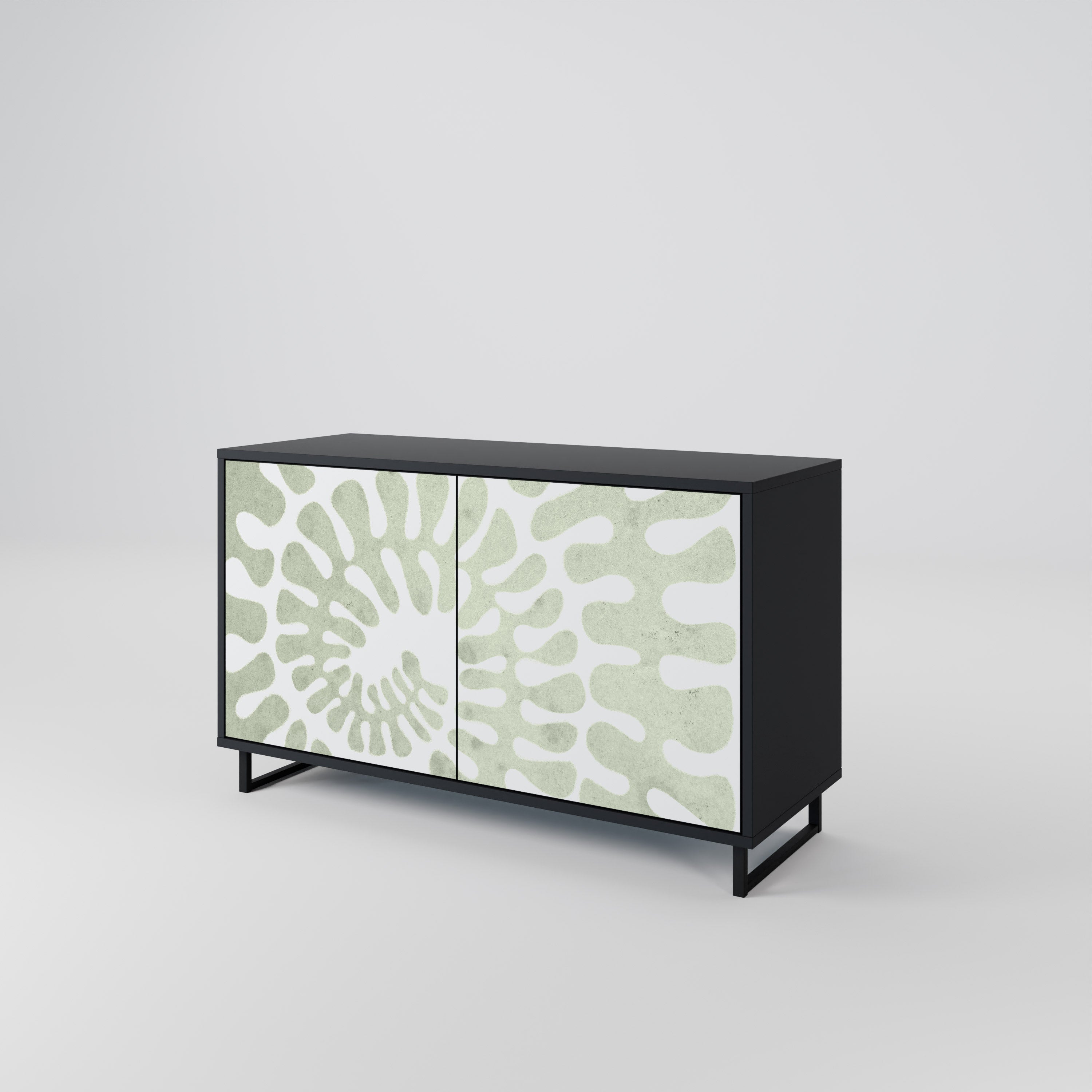 HELIX DANCE 2-Door Sideboard in Black Finish