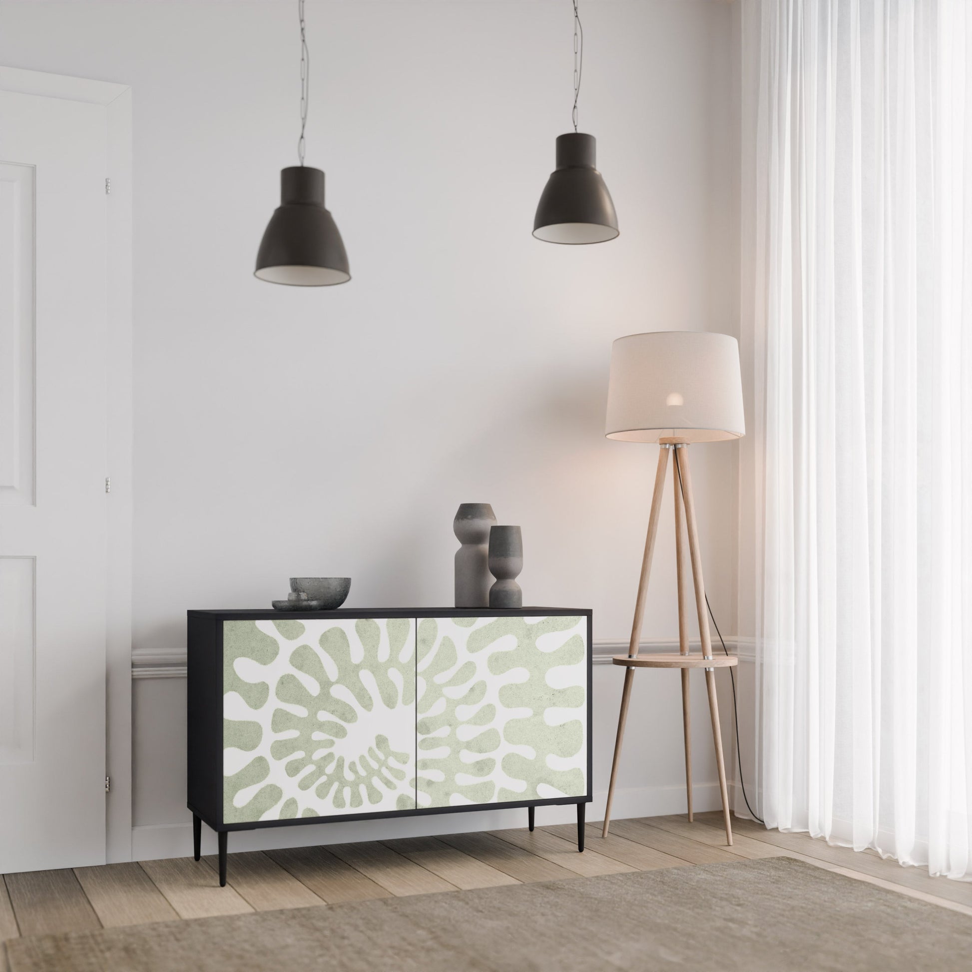 Buffet 2 portes HELIX DANCE finition noire