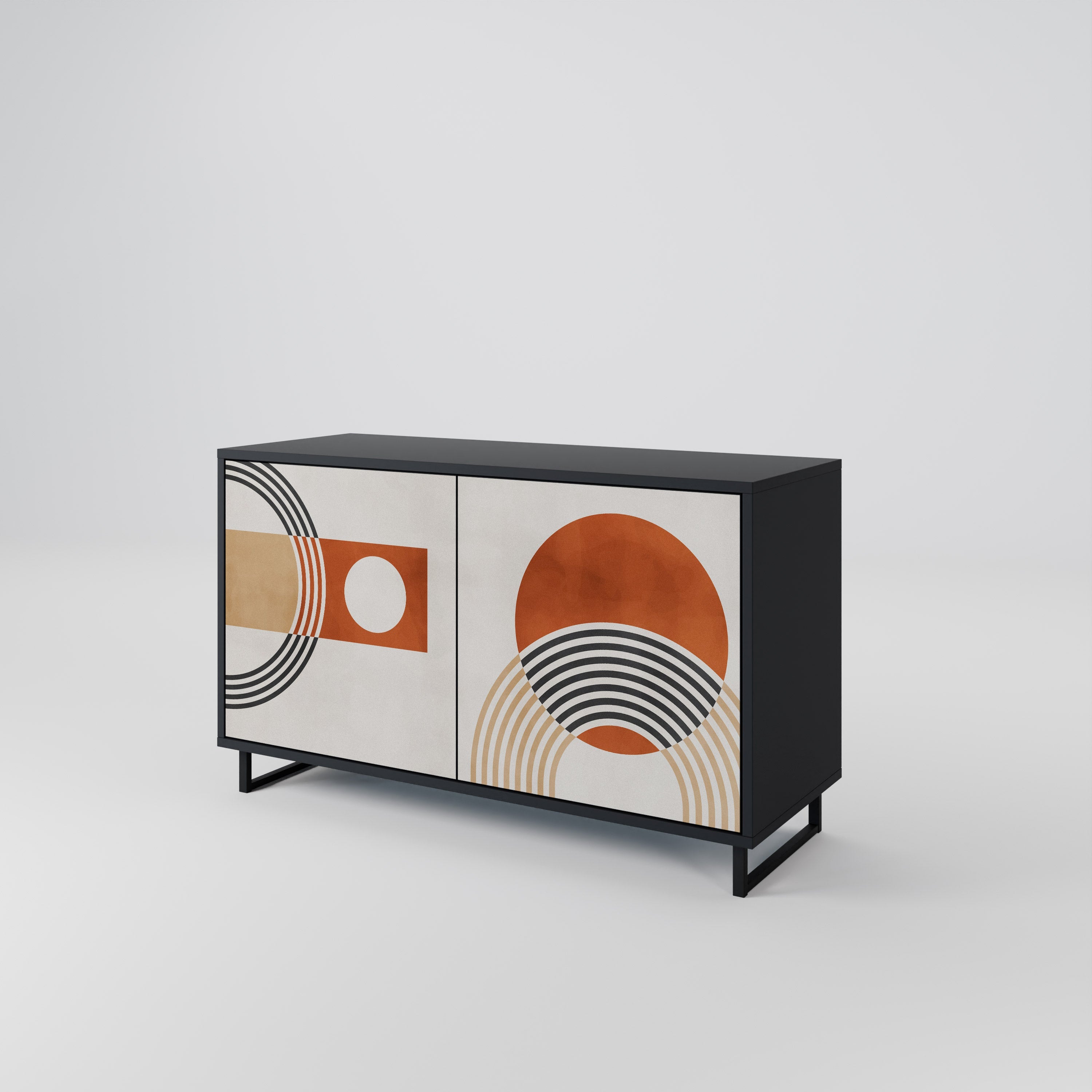 SPACE AROUND 2-Door Sideboard in Black Finish