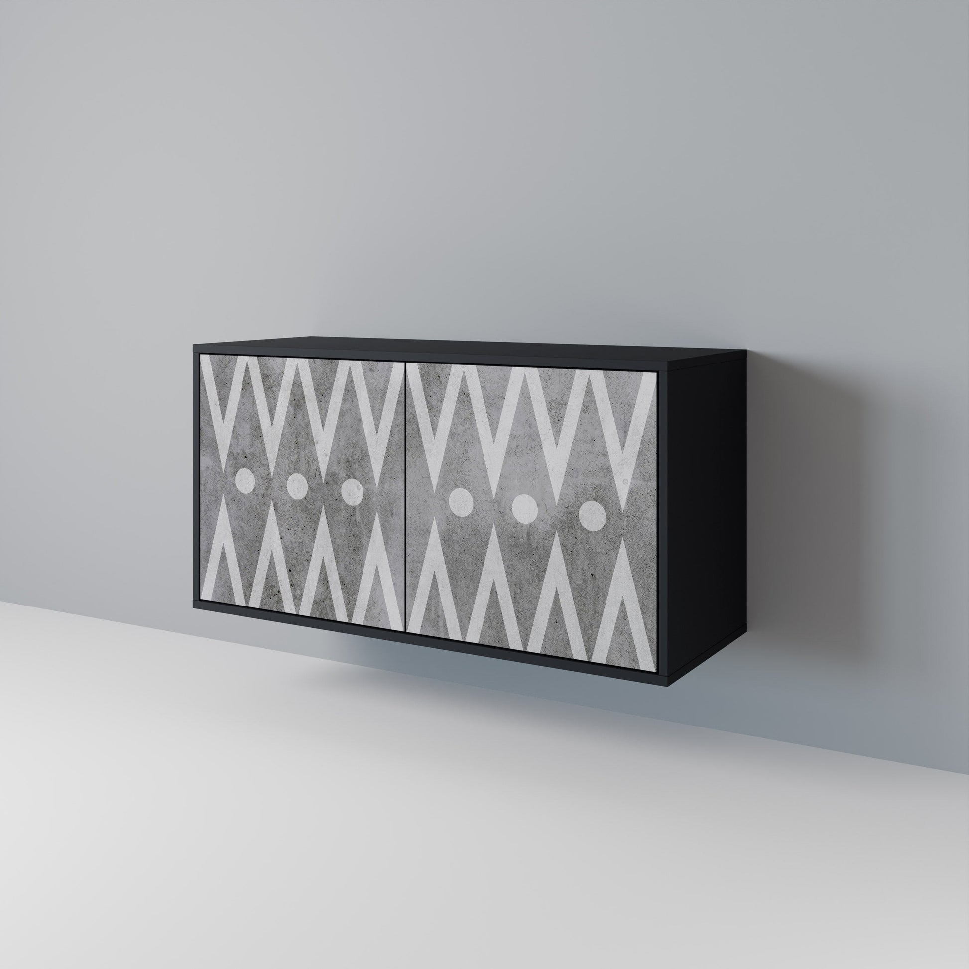 Buffet 2 portes SHARP EDGES finition noire
