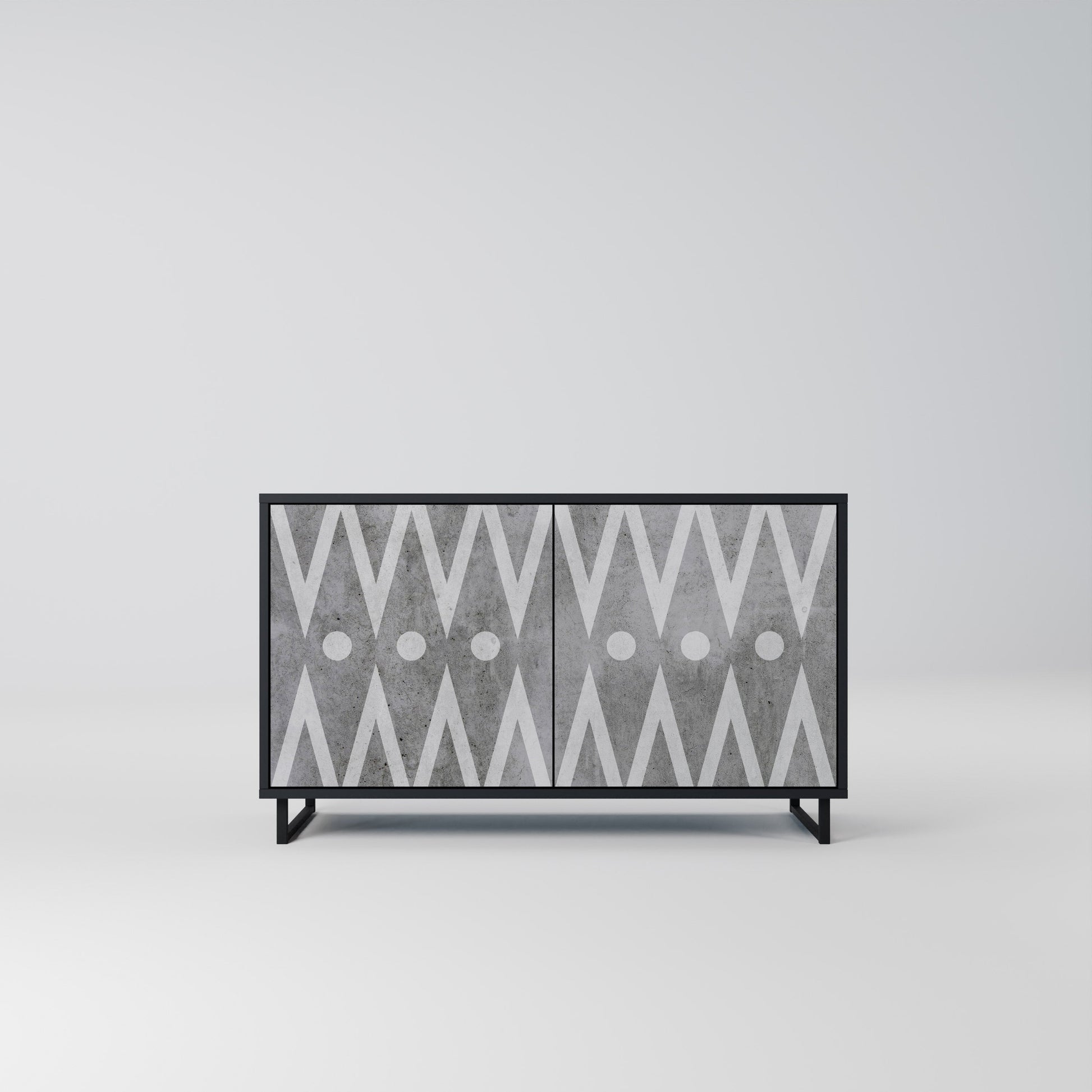Buffet 2 portes SHARP EDGES finition noire