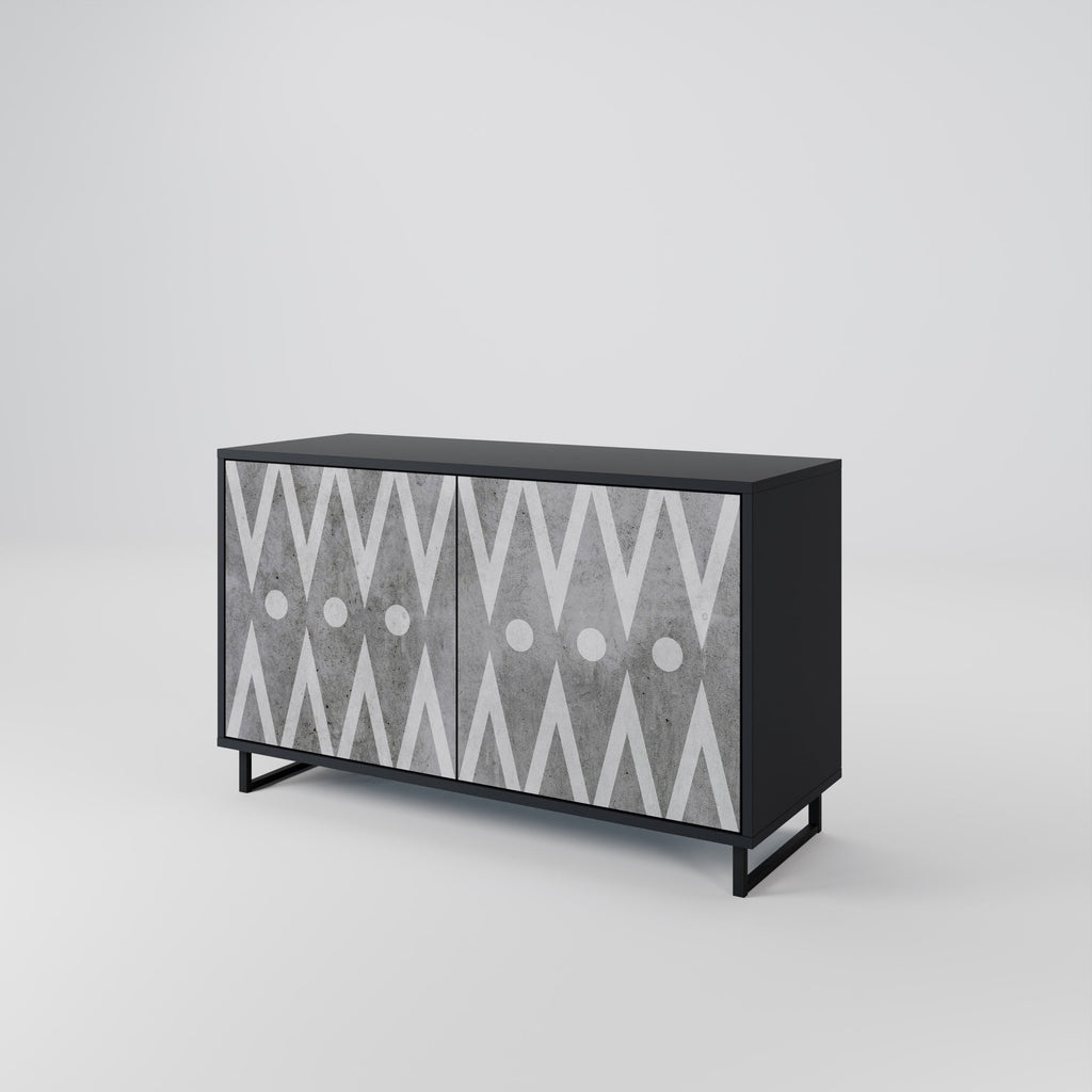 Buffet 2 portes SHARP EDGES finition noire