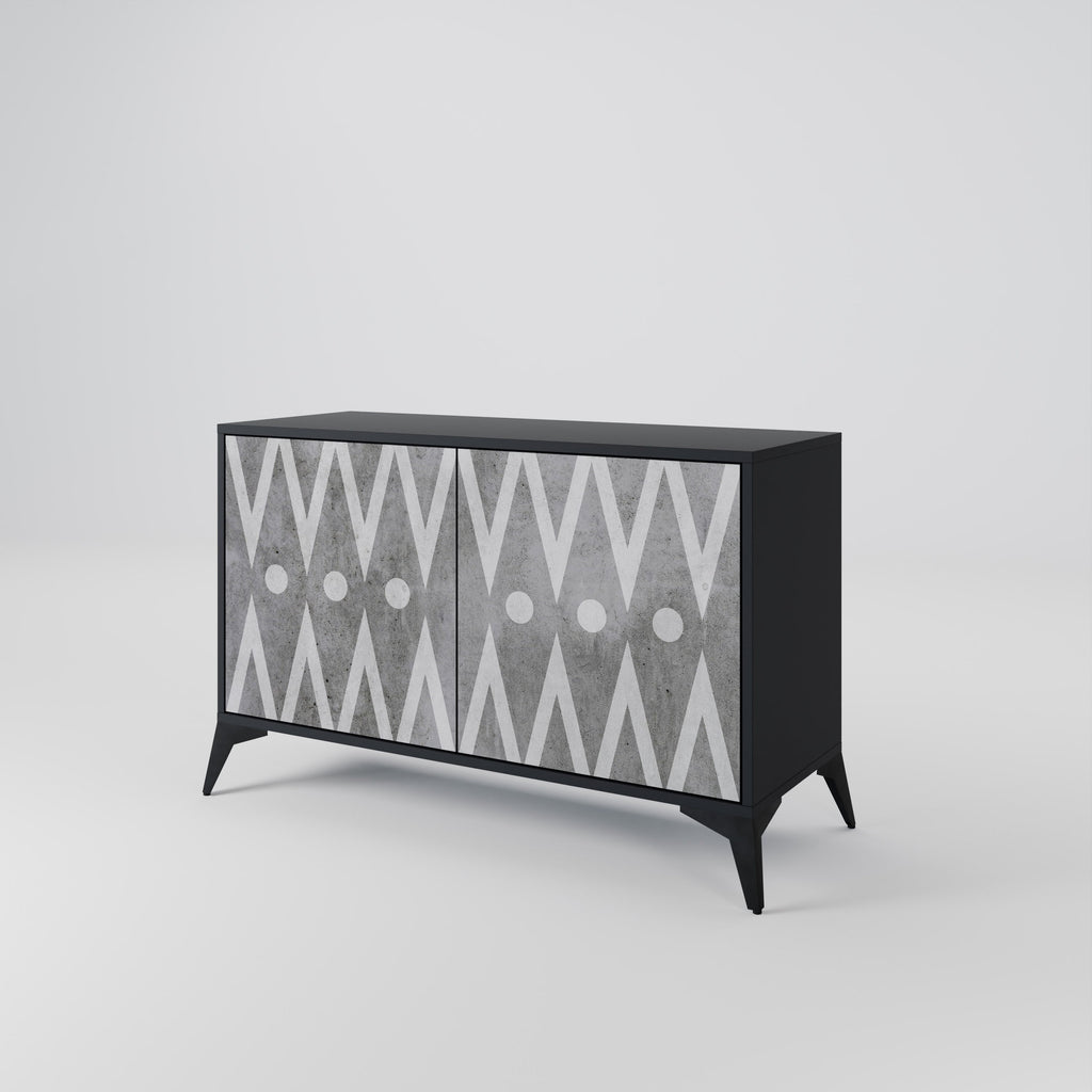 Buffet 2 portes SHARP EDGES finition noire
