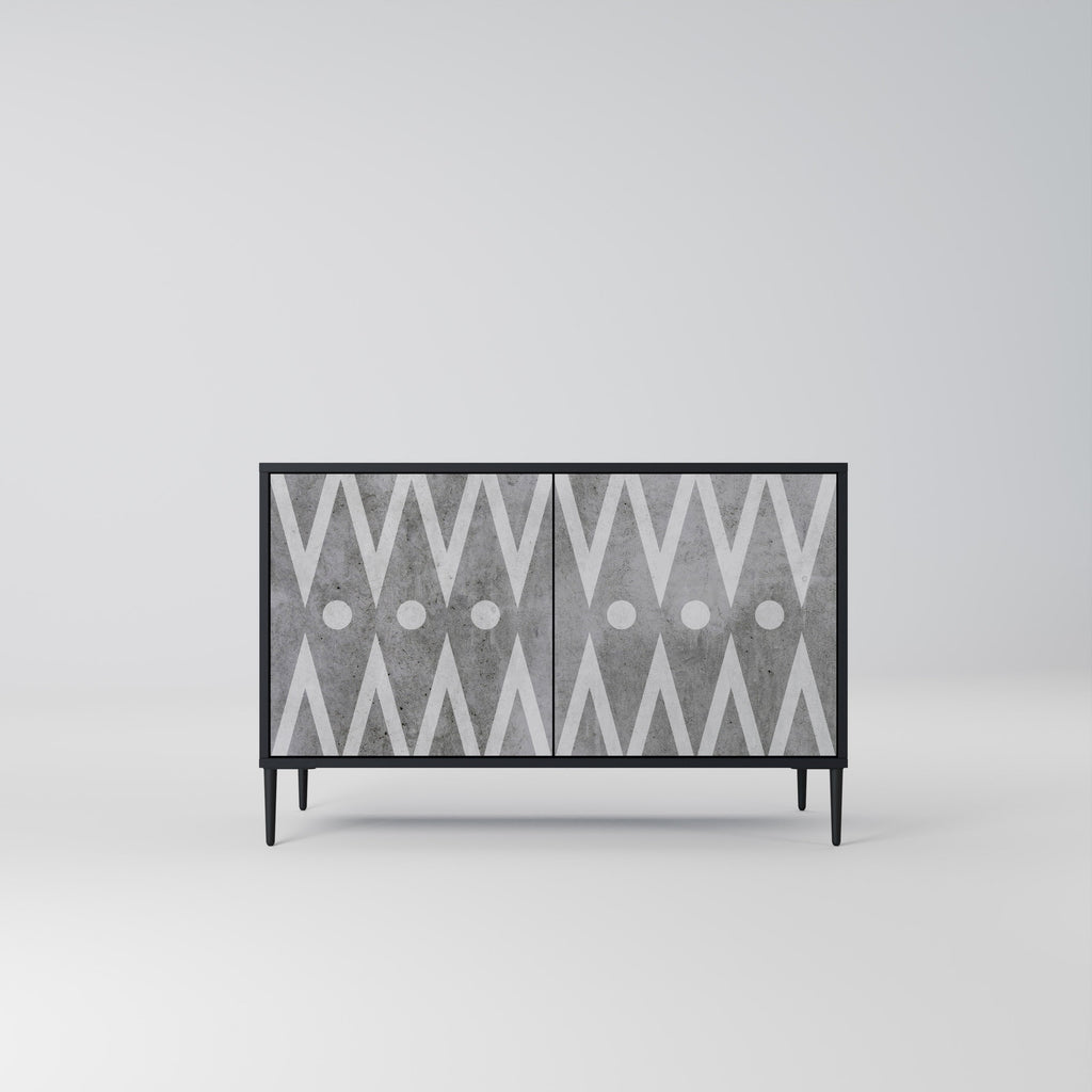 Buffet 2 portes SHARP EDGES finition noire