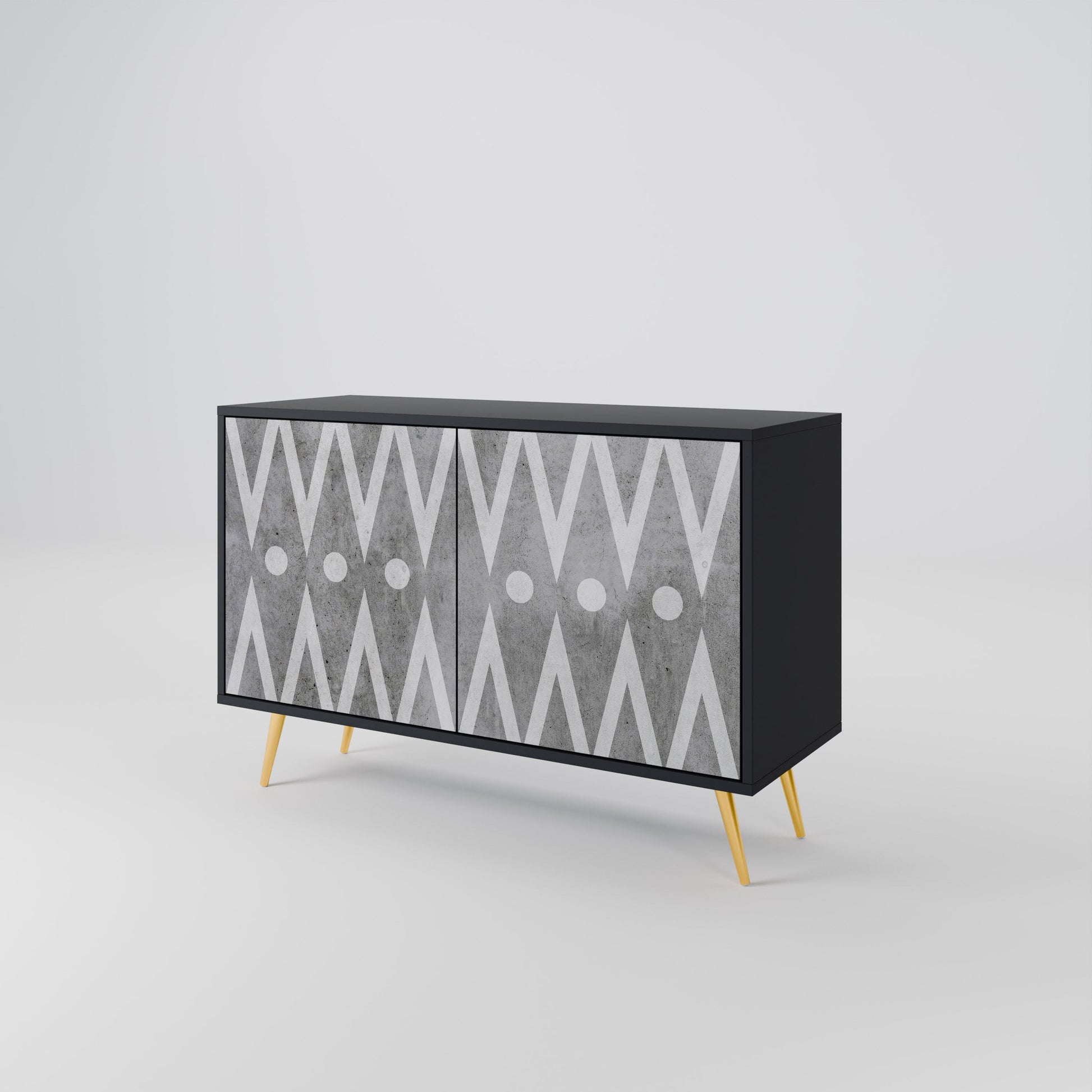 Buffet 2 portes SHARP EDGES finition noire