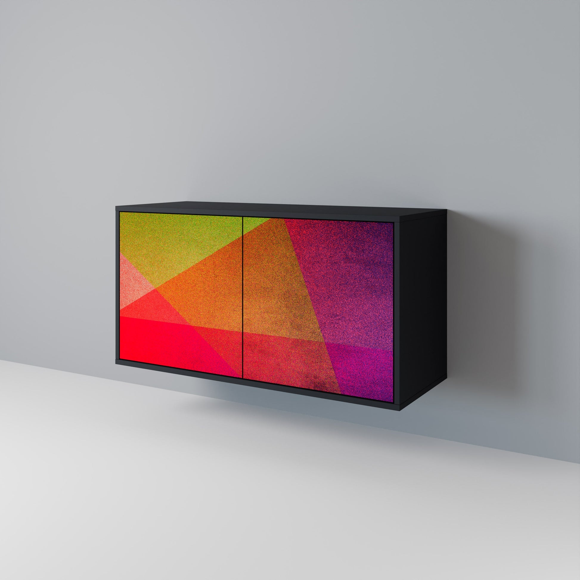 Buffet 2 portes VIVID GEOMETRY finition noire