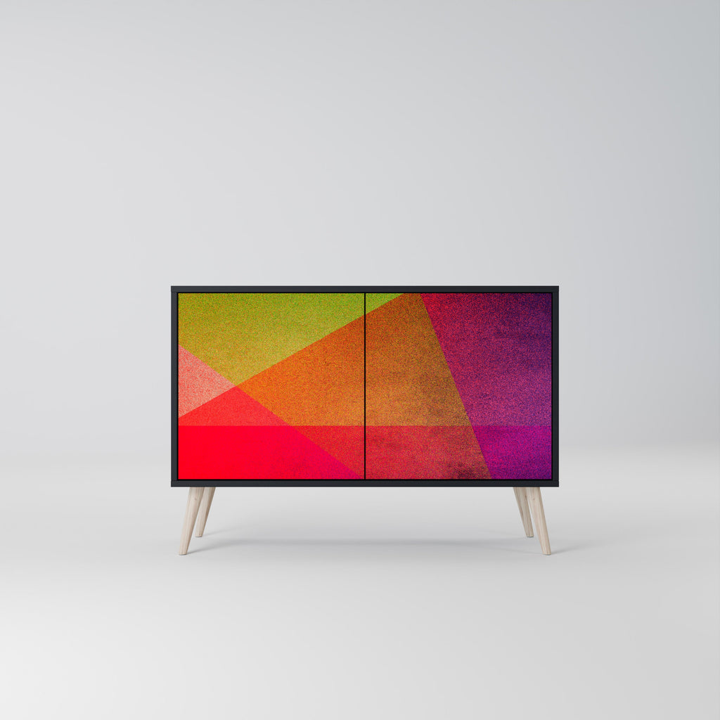 Buffet 2 portes VIVID GEOMETRY finition noire