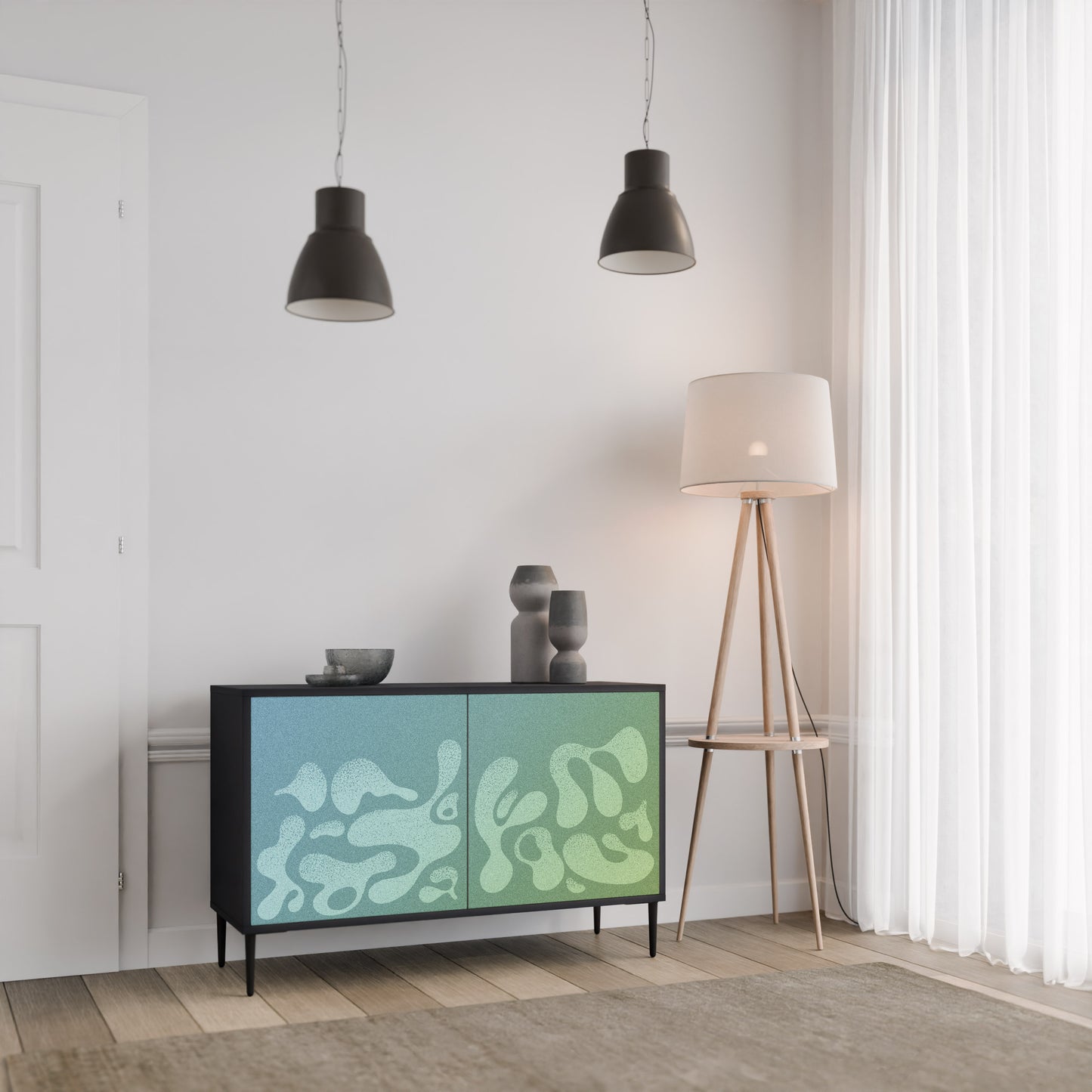 IRREGULAR BLUE 2-Door Sideboard