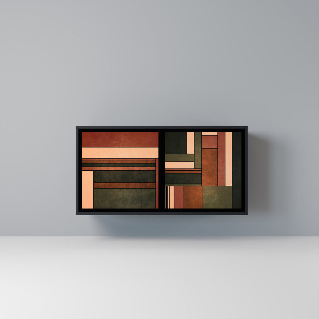 FIGURES OF NATURE 2-Door Sideboard in Black Finish