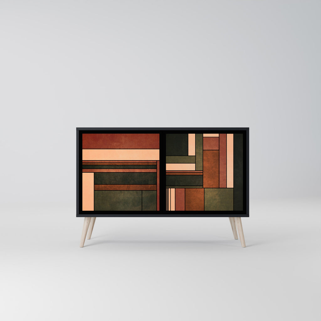 FIGURES OF NATURE 2-Door Sideboard in Black Finish