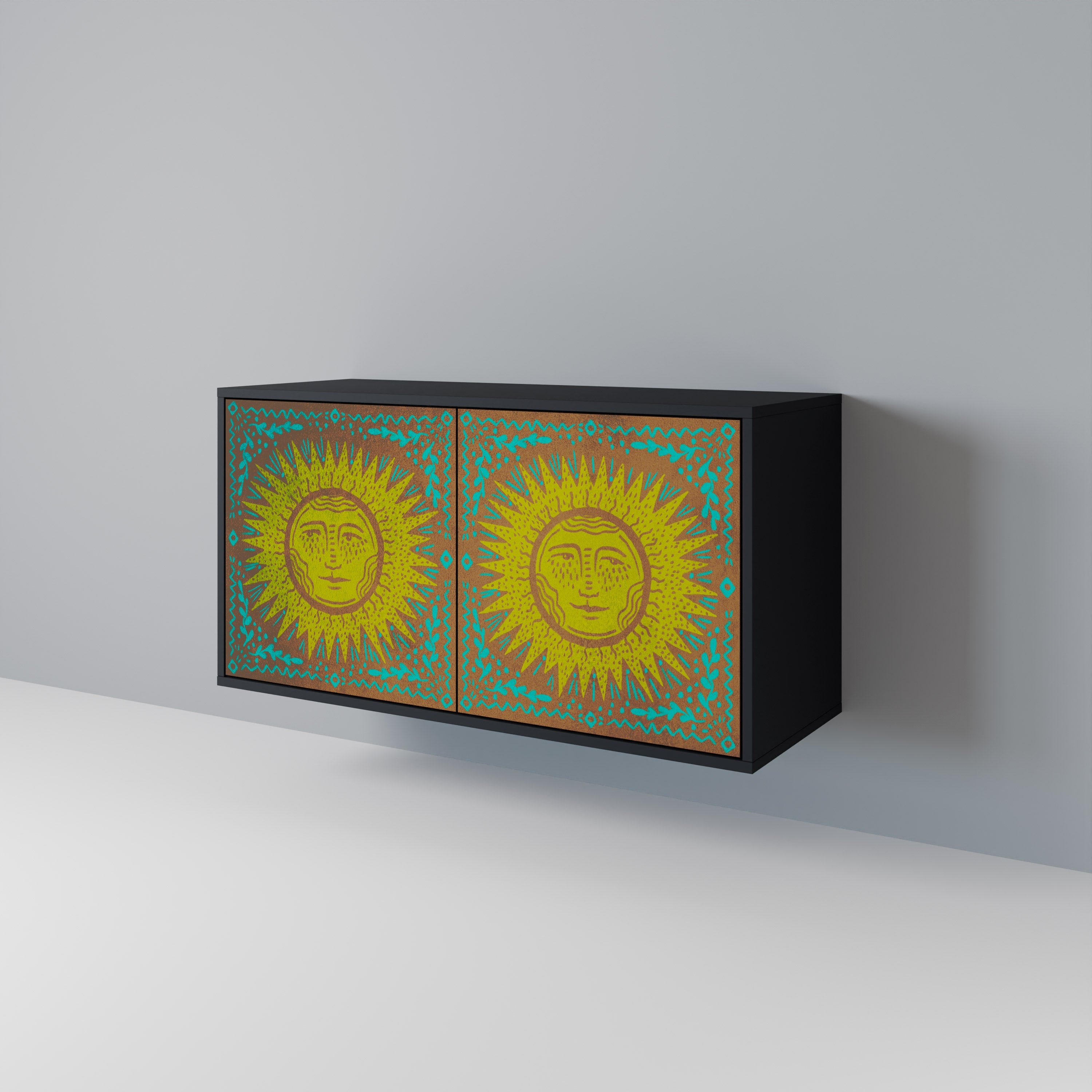 SUNSHINE EULOGY 2-Door Sideboard in Black Finish