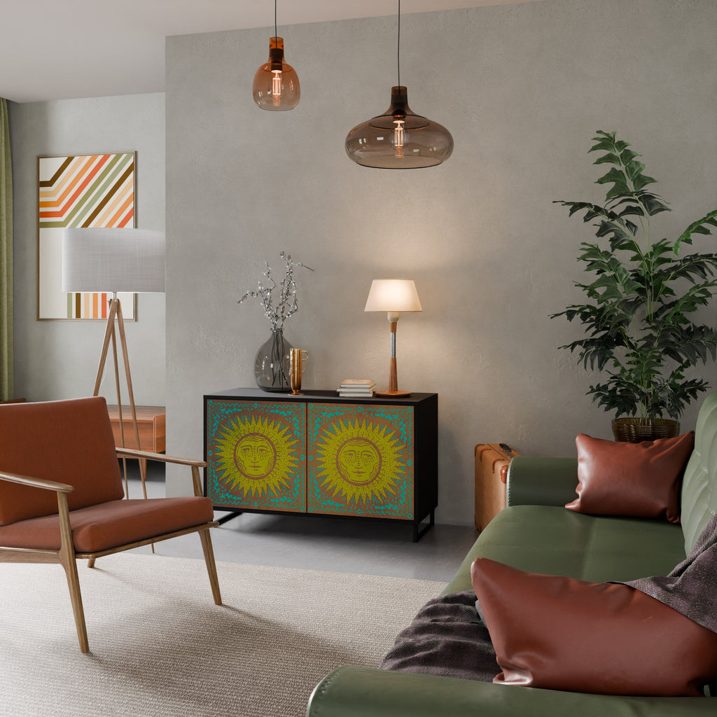 SUNSHINE EULOGY 2-Door Sideboard in Black Finish