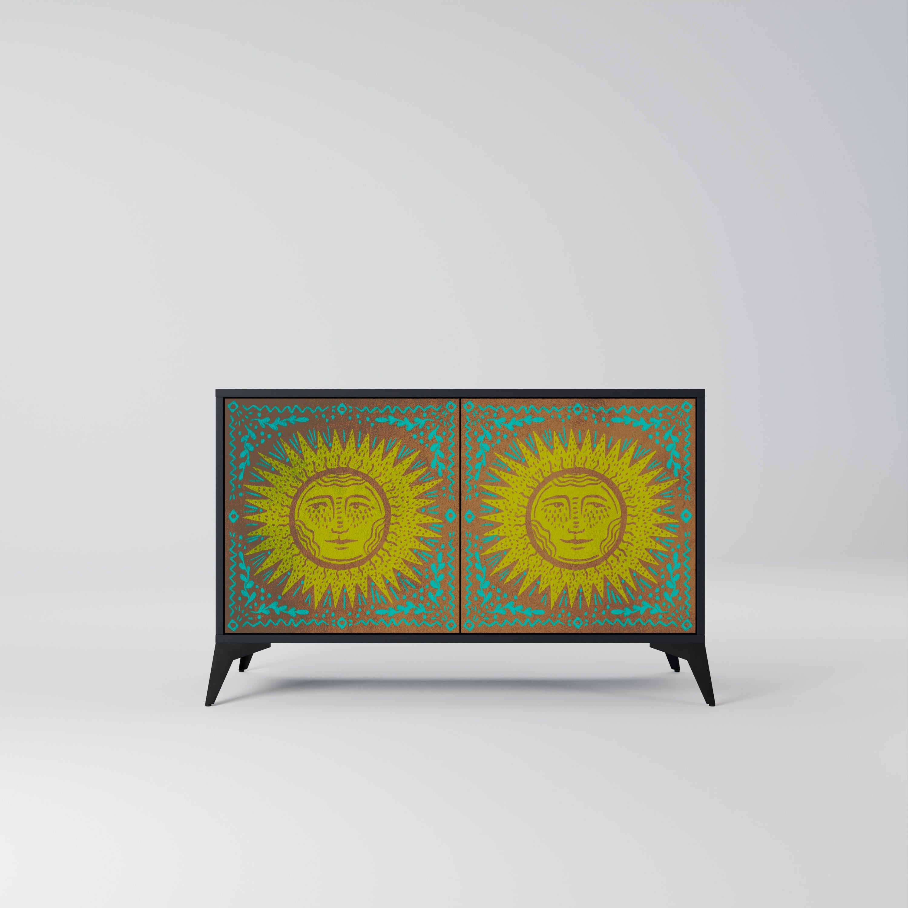 SUNSHINE EULOGY 2-Door Sideboard in Black Finish