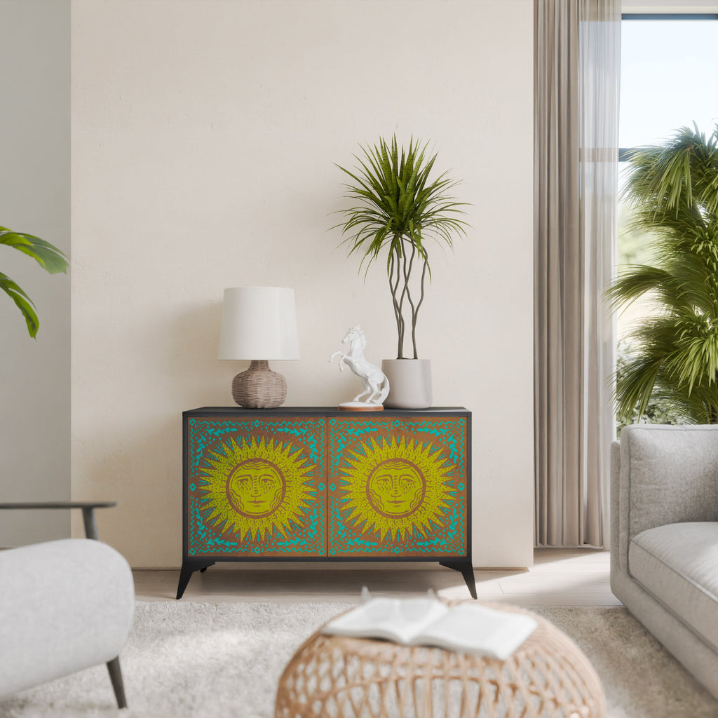 SUNSHINE EULOGY 2-Door Sideboard in Black Finish