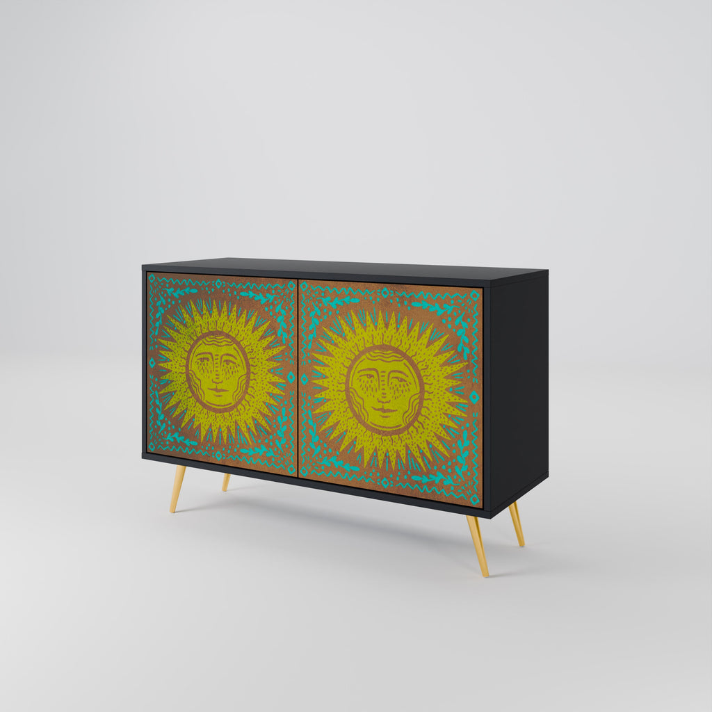 SUNSHINE EULOGY 2-Door Sideboard in Black Finish
