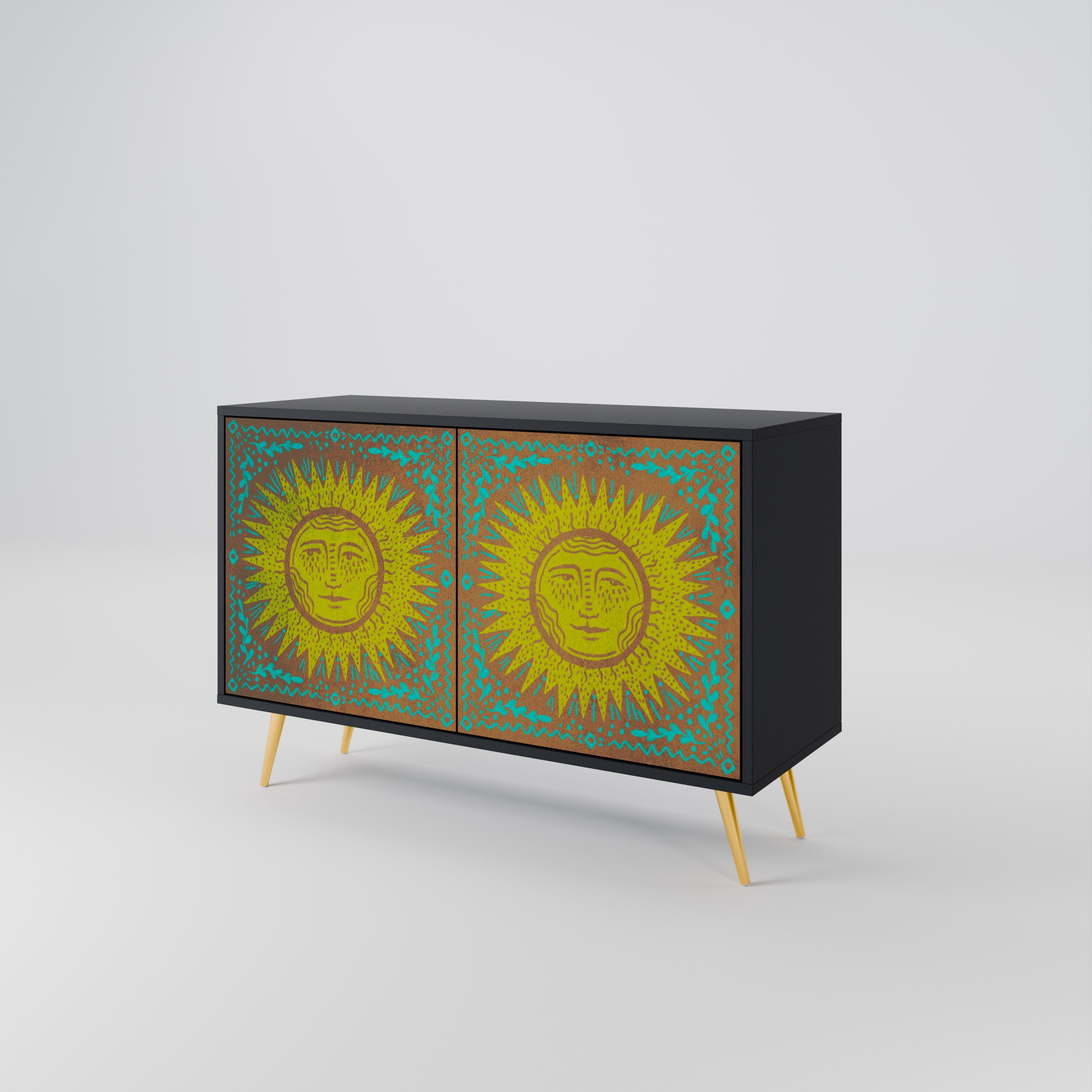 SUNSHINE EULOGY 2-Door Sideboard in Black Finish