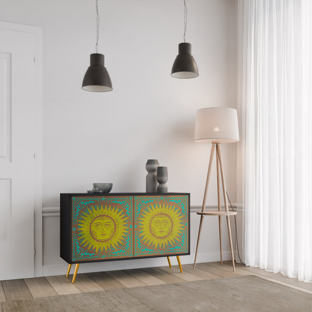 SUNSHINE EULOGY 2-Door Sideboard in Black Finish