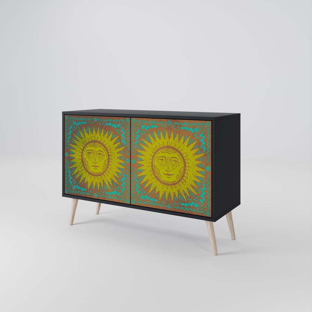 SUNSHINE EULOGY 2-Door Sideboard in Black Finish