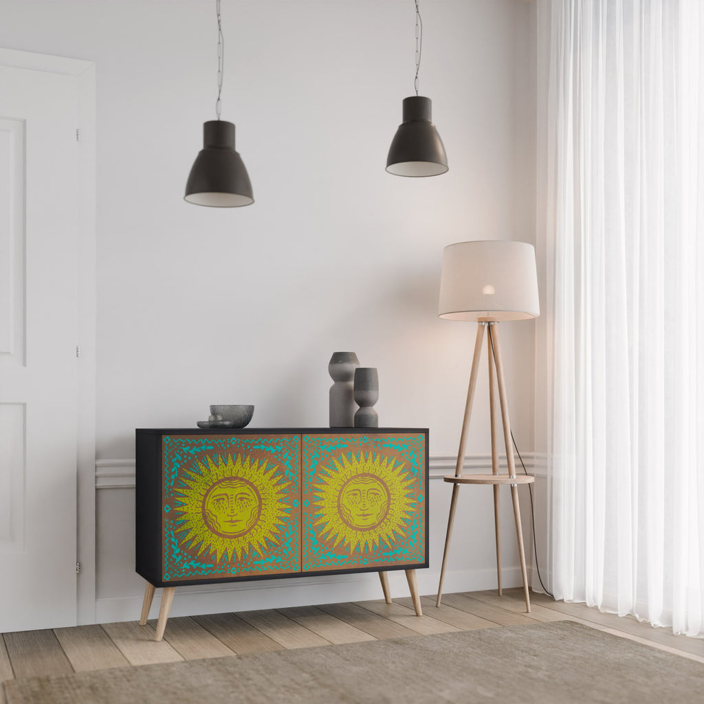 SUNSHINE EULOGY 2-Door Sideboard in Black Finish