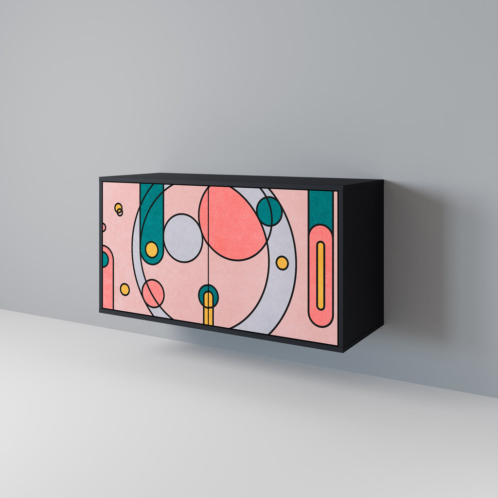 GOSSAMER ECHOES 2-Door Sideboard in Black Finish